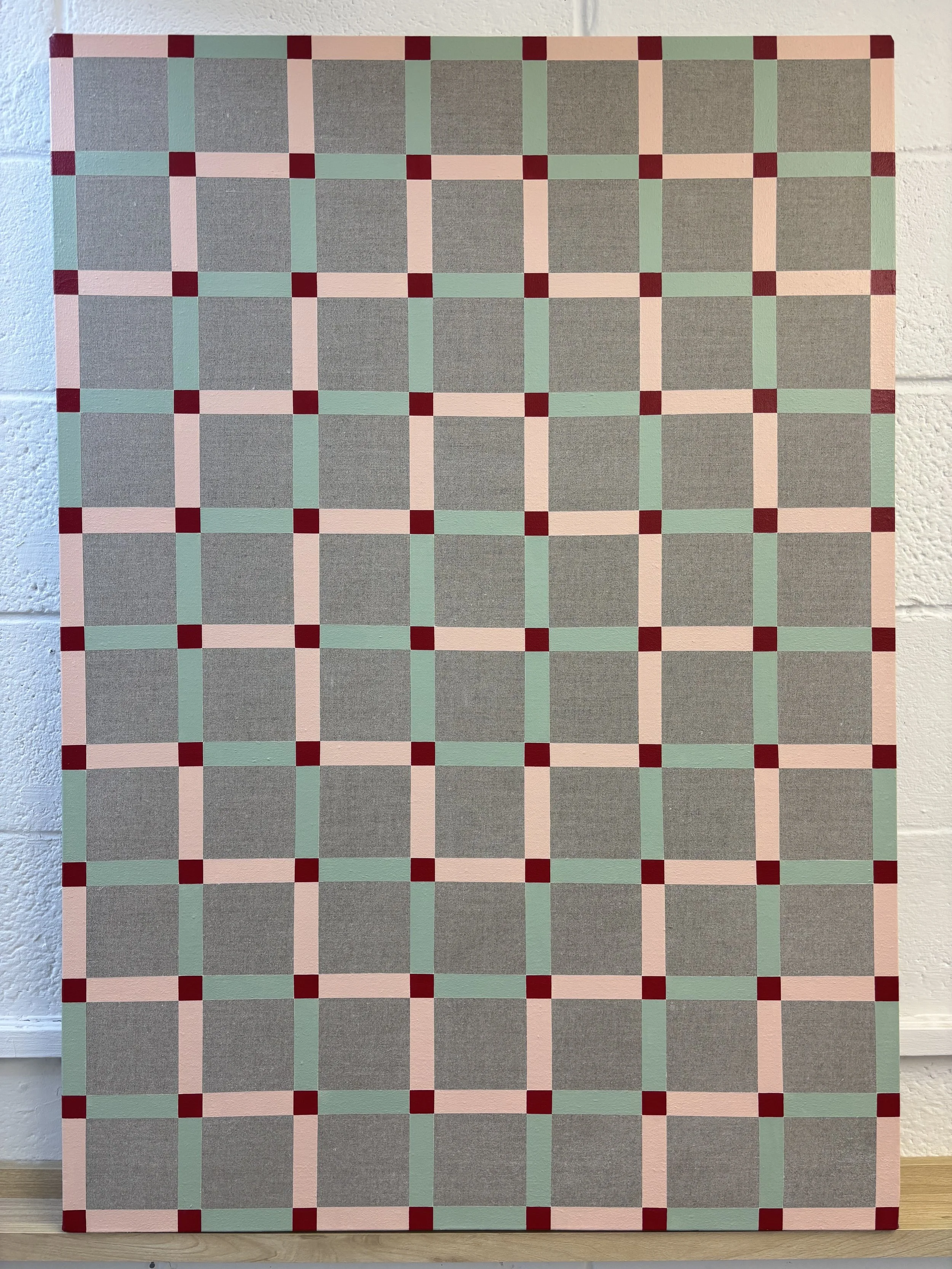 I Might be Wrong, 2025, Acrylic on Natural Linen, 100 x 70 cm (SOLD)