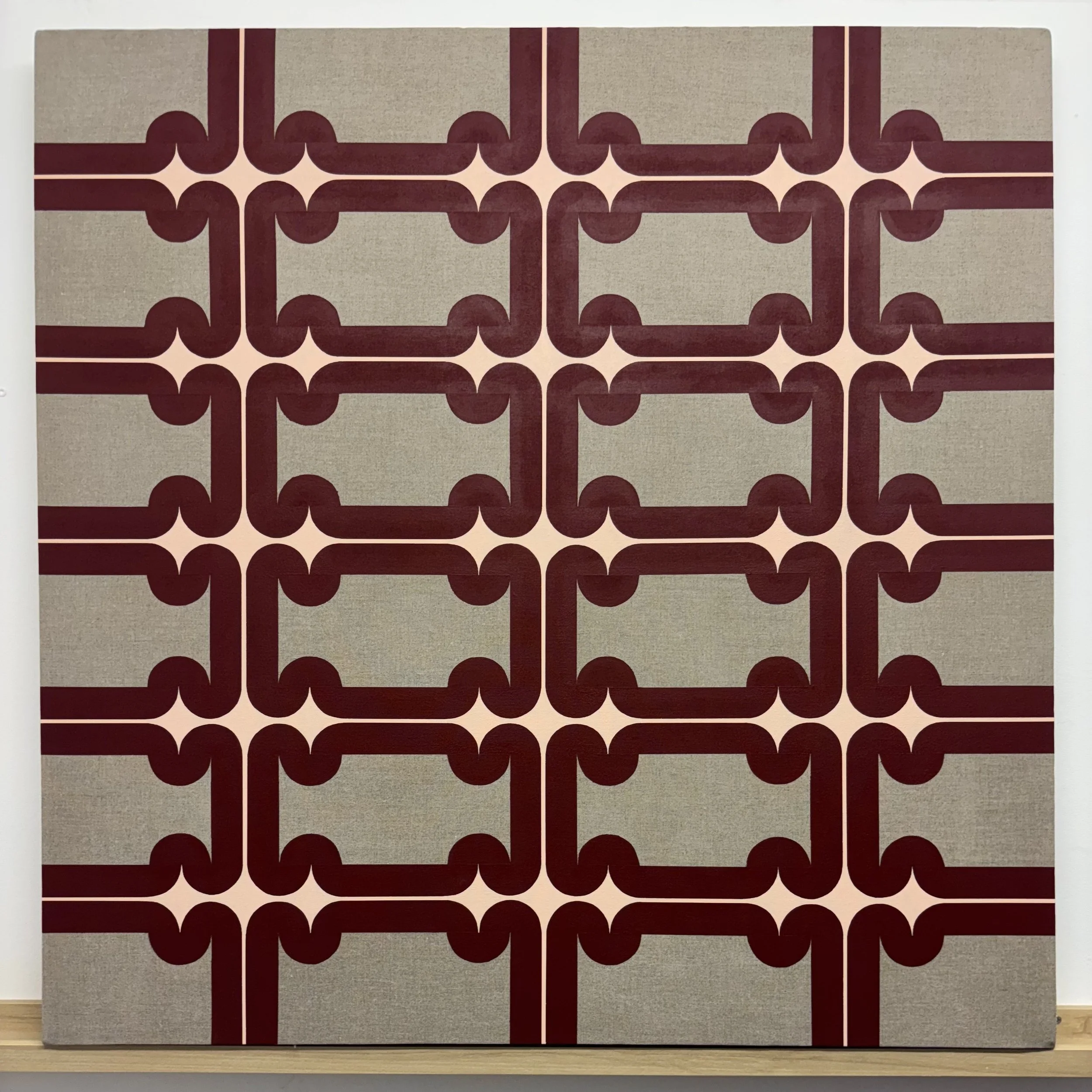 Don't be afraid, 2025, Acrylic on Unprimed Linen, 30 x 30 cm