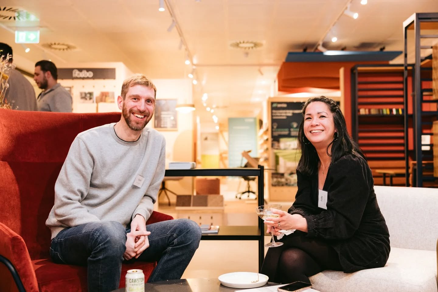 Hanging out at @materialsource in Glasgow last week. Really enjoyable night by @russwooduk and @lunawood.official . Very helpful too, we had some urgent cladding fixing questions! Always good to get along to Material Source, a great place to meet up,