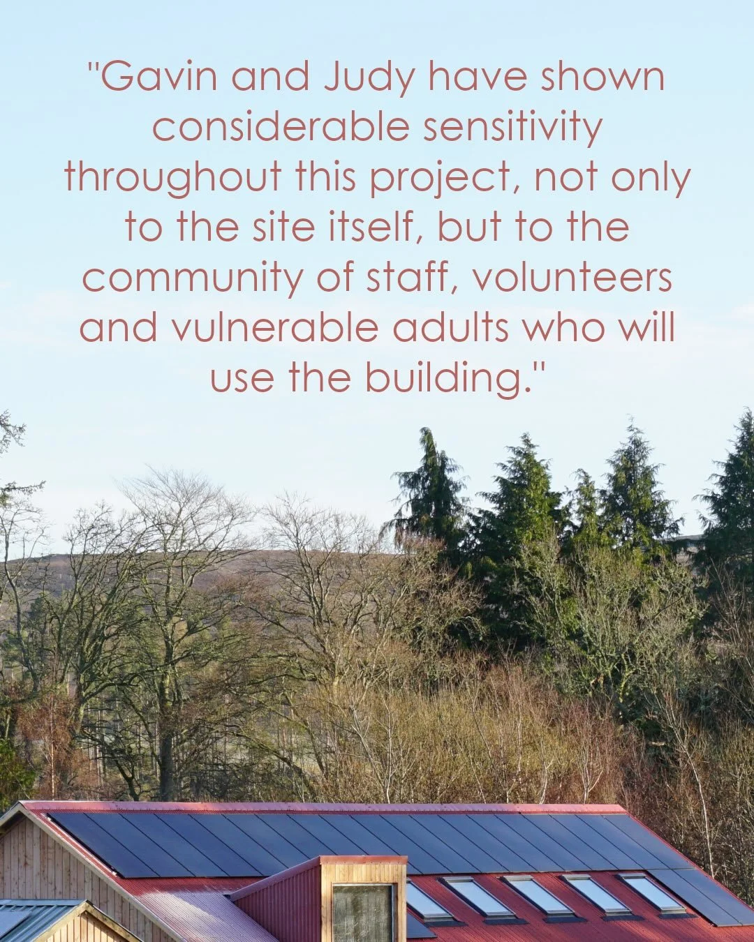 We are incredibly proud to have been involved in such a worthwhile project, knowing our work will make a positive impact on the residents, staff and wider community at Corbenic. 

Our shared values of sustainability, and respect of the physical envir