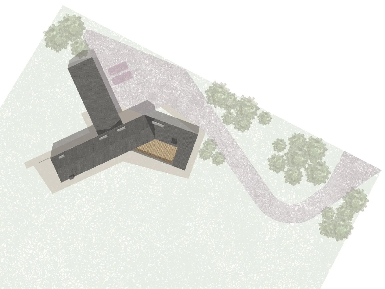 Site Plan for New House between Perth and Dundee