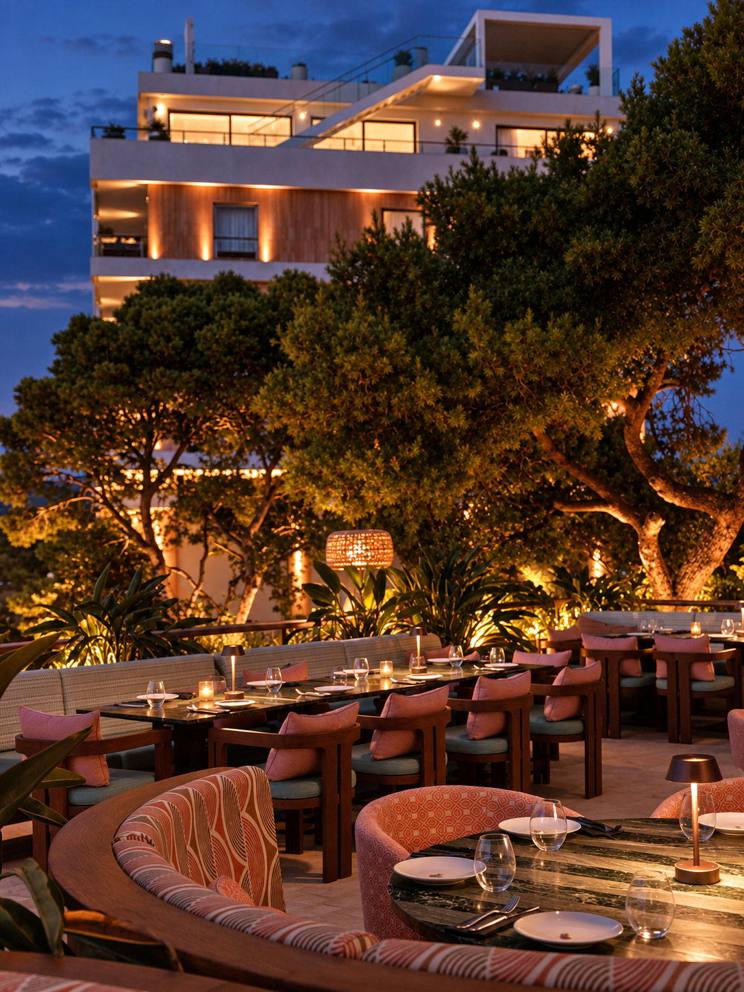 restaurant lighting | bespoke lighting | luxury lighting | αρχιτεκτονικος φωτισμος | εστιαση | εστιατοριο 