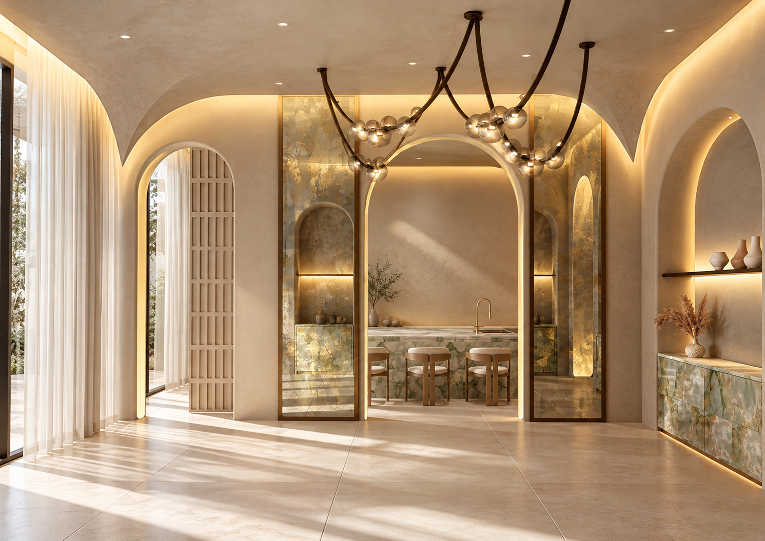 Lighting design of dining room