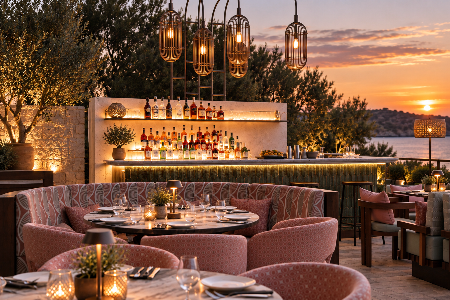 restaurant lighting | bespoke lighting | luxury lighting | αρχιτεκτονικος φωτισμος | εστιαση | εστιατοριο 