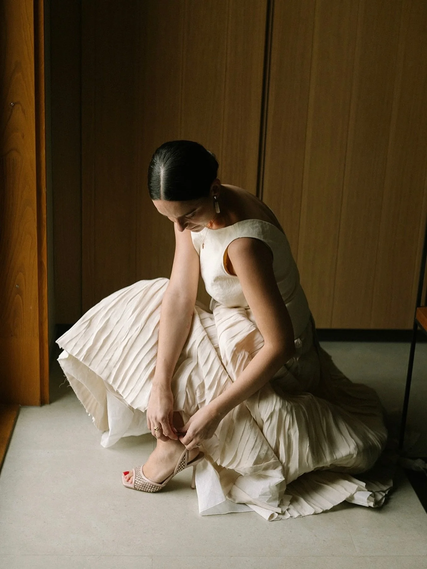 Andrea getting ready, 2025