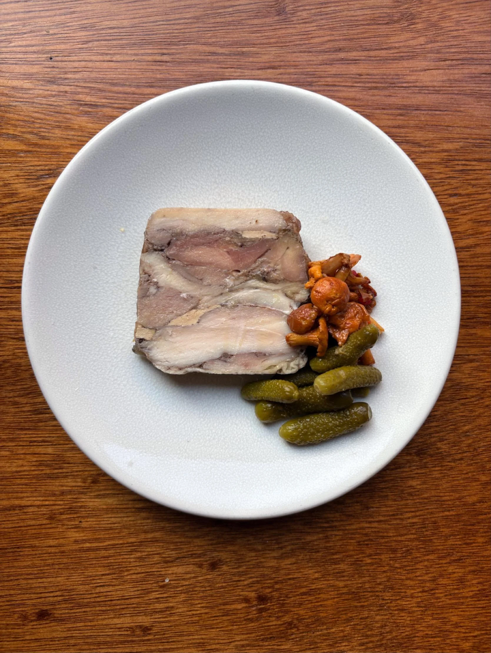 Terrine of guinea fowl, foie gras &amp; vin jaune