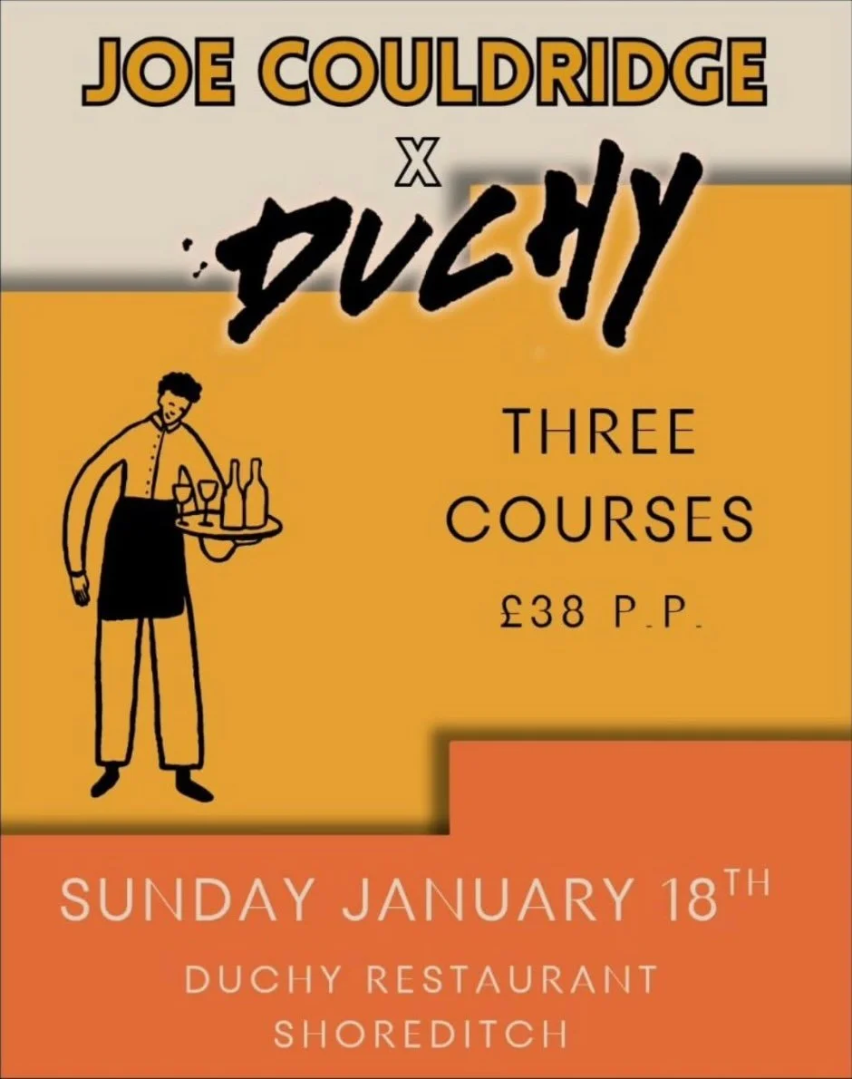 Kicking off the new year with a BANG 💥 

We are privileged to be collabing with the mighty JOE COULDRIDGE @sherry_joe_ for a Sunday day sesh this weekend. 

We&rsquo;ve known Joe forever, in fact before he nailed it at the @theprincearthure8 he was 