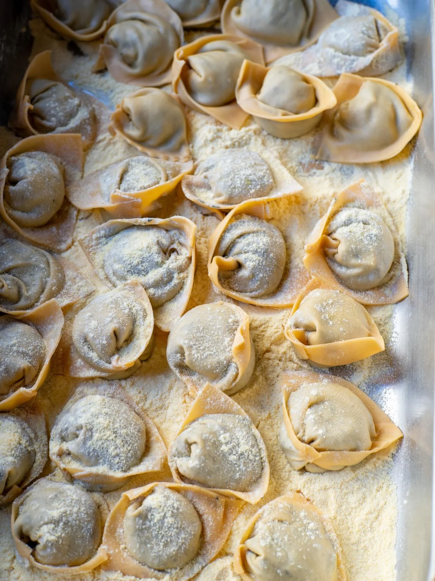 Fresh pasta, made everyday.
Today&rsquo;s has Swiss chard, taleggio and lemon. 

#shoreditch #pasta #fresh