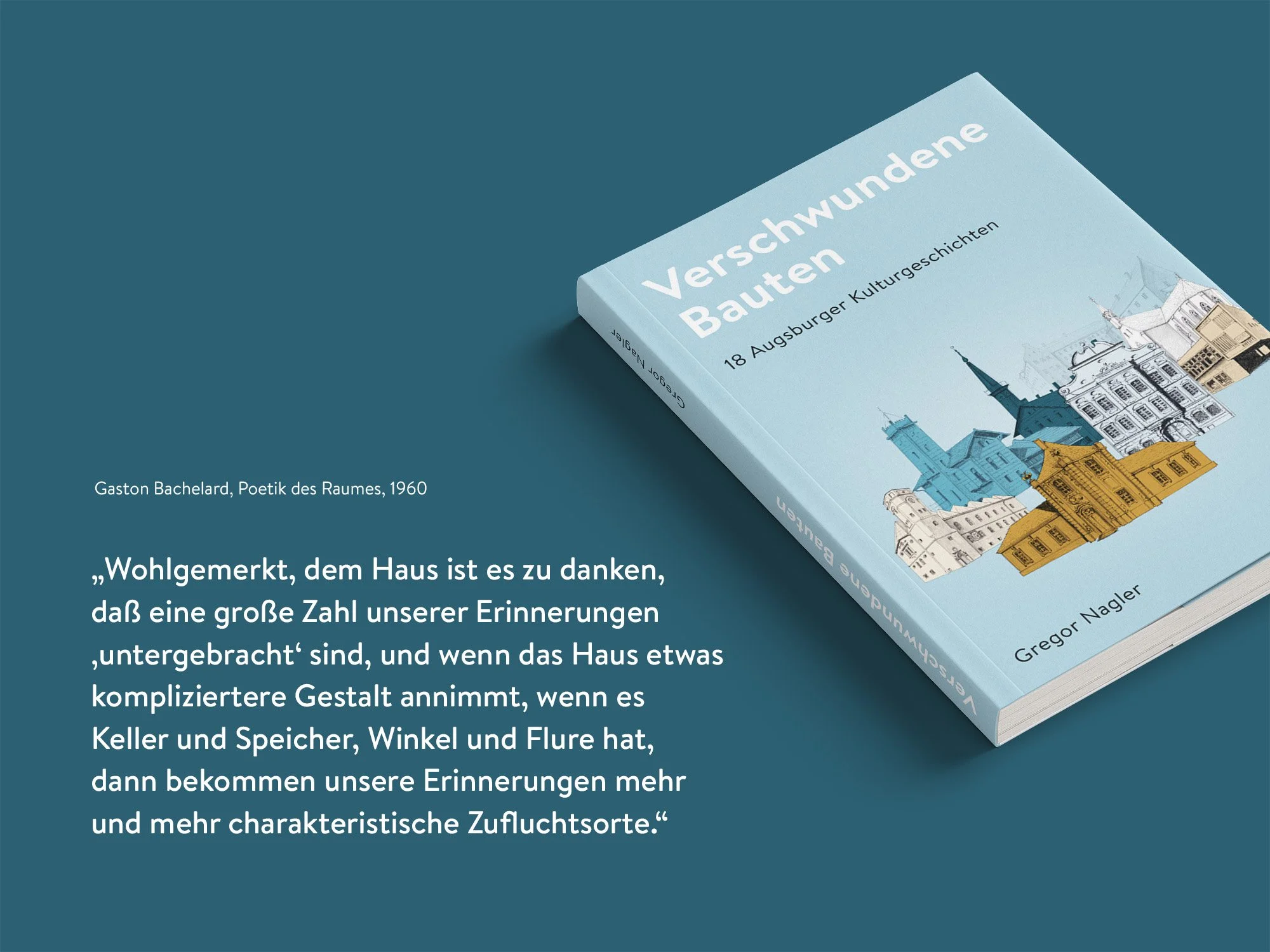  Buchgestaltung   
für Dr. phil. Gregor Nagler  
Softcover mit Klappen, 224 Seiten