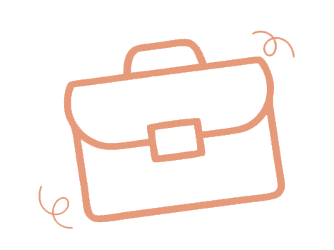 Illustration d'une mallette ou d'un porte-documents stylisé.