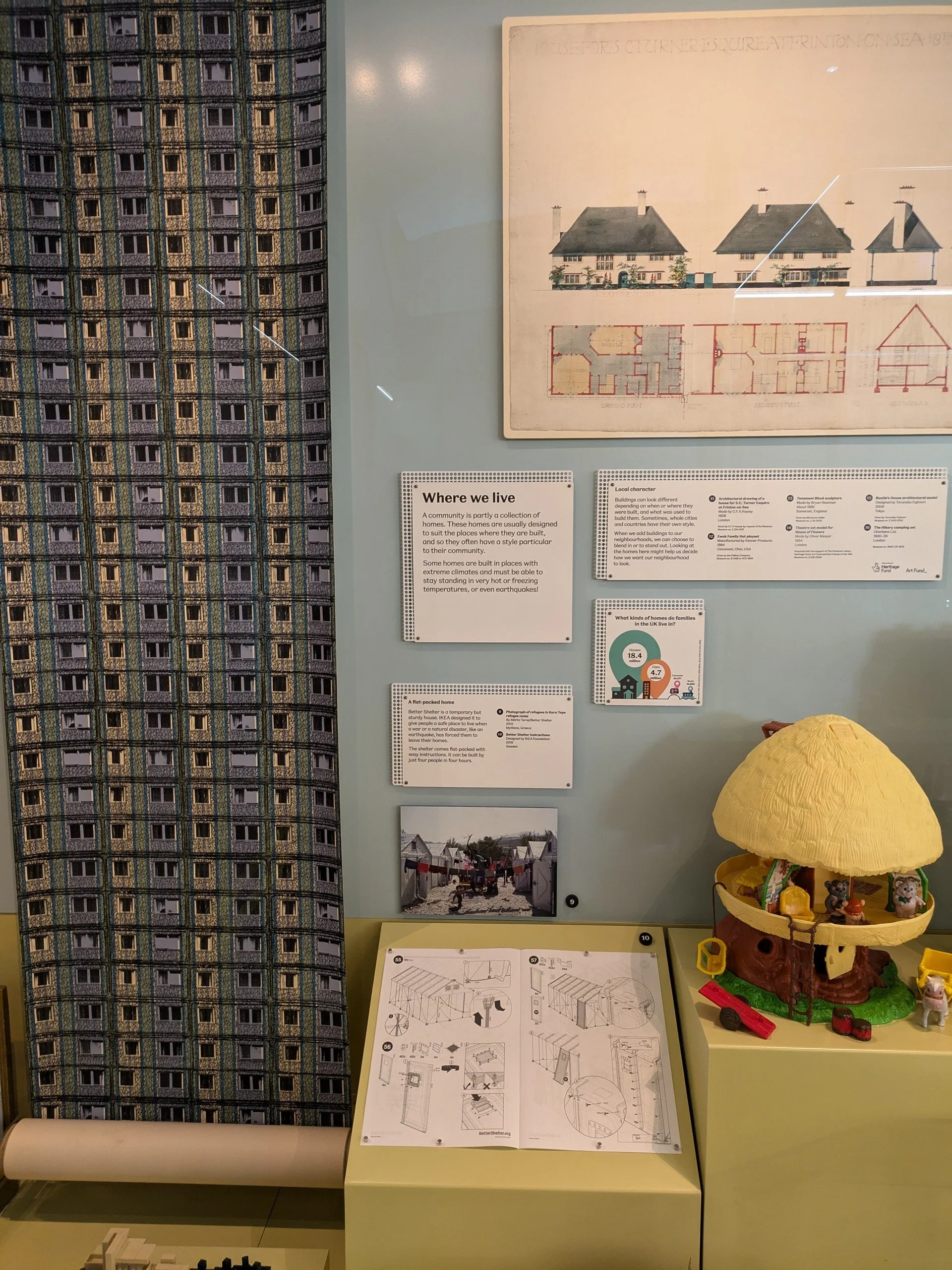 A display in 'Living Together' in the Imagine Gallery, with an infographic