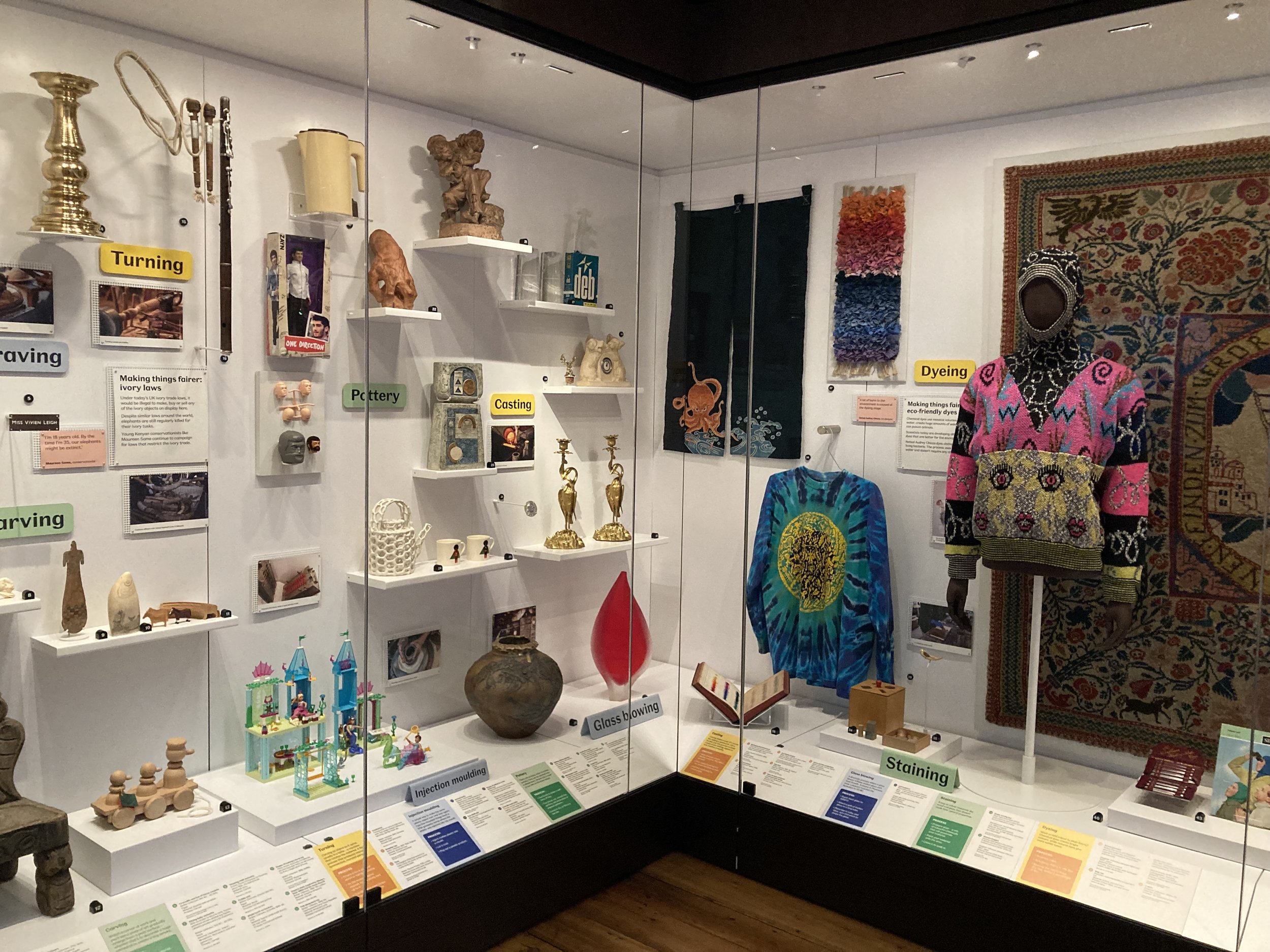 Part of 'The Factory' display in the Design Gallery