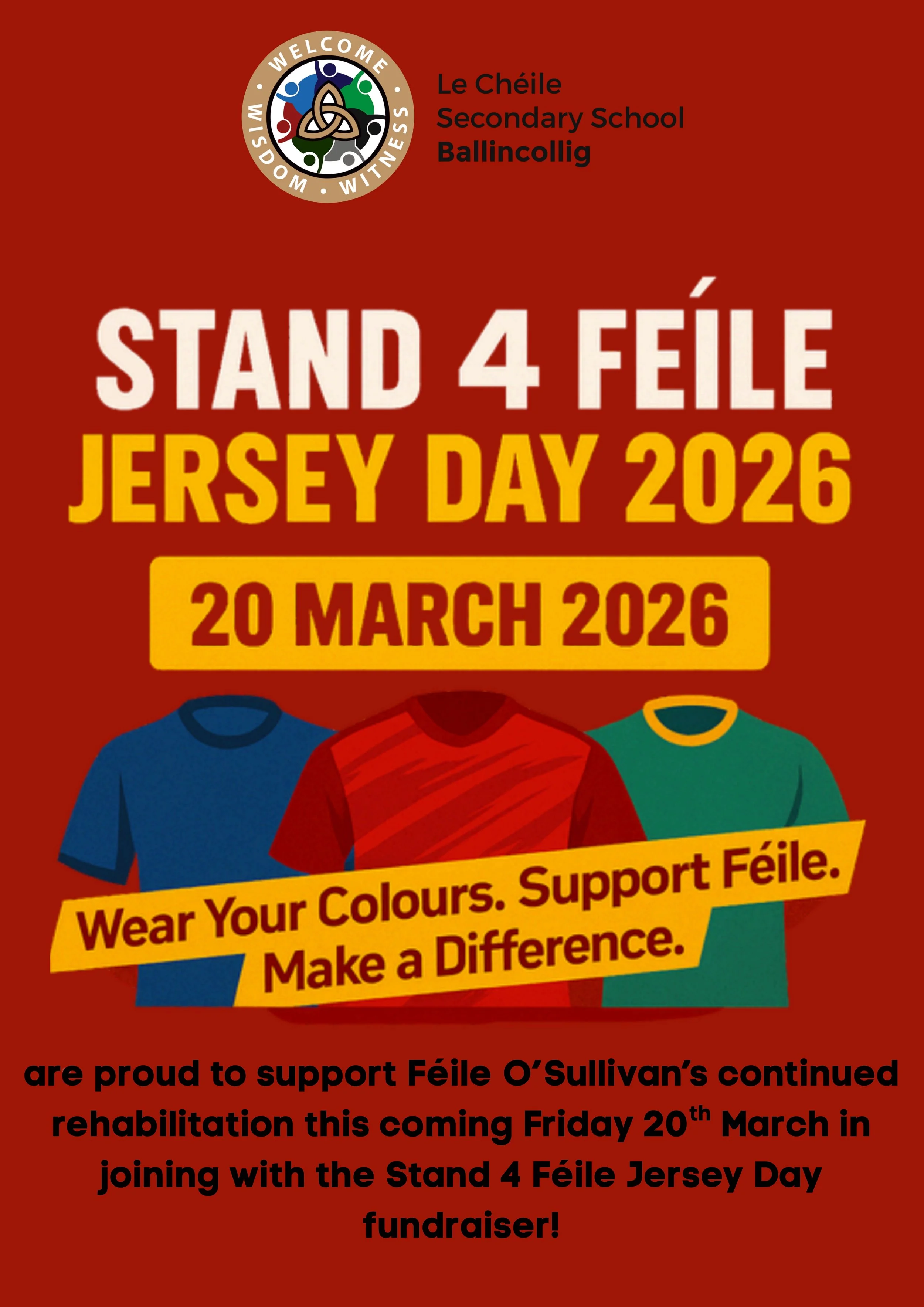 Stand 4 Féile - Jersey Day - Friday, 20 March 2026 