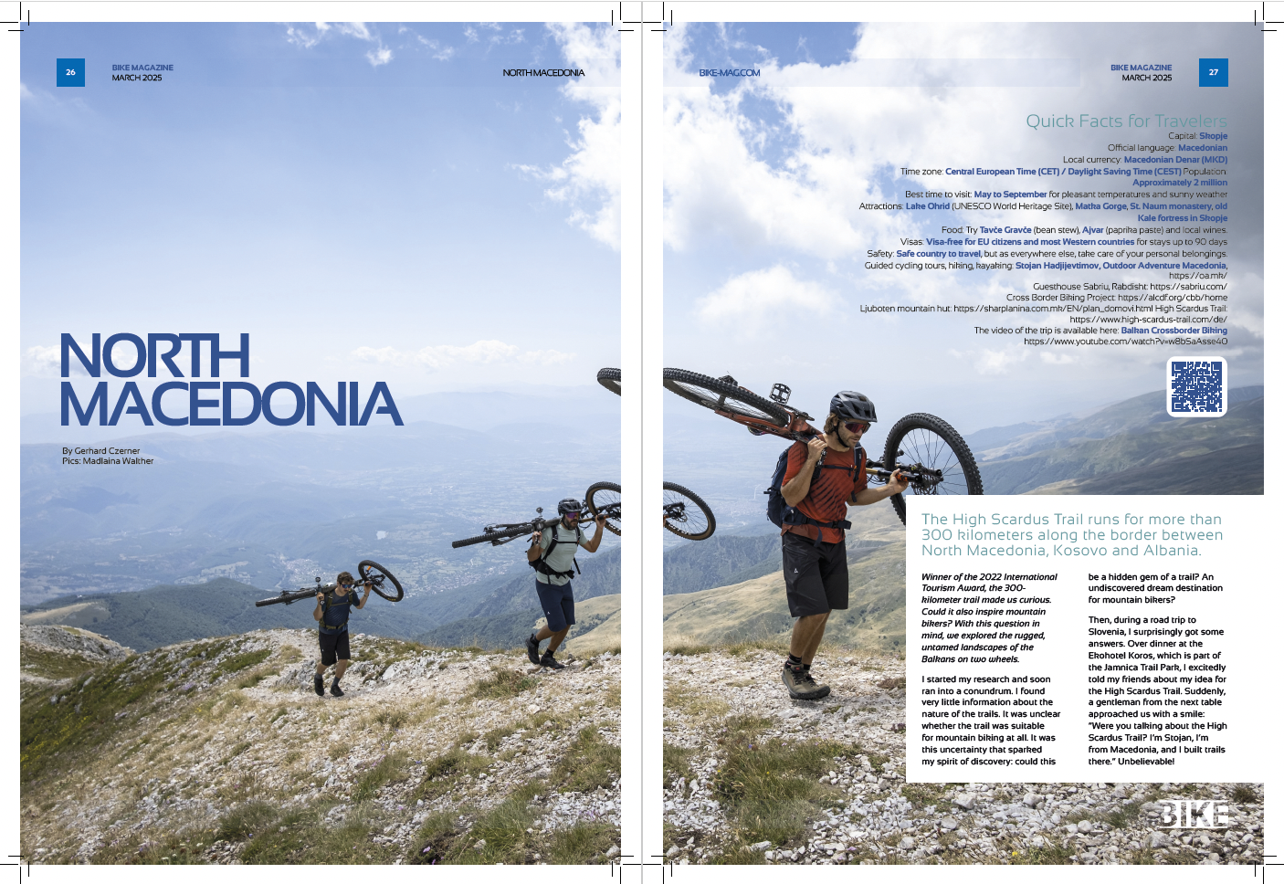 Artikel im Britischen Bike Magazine, 2025