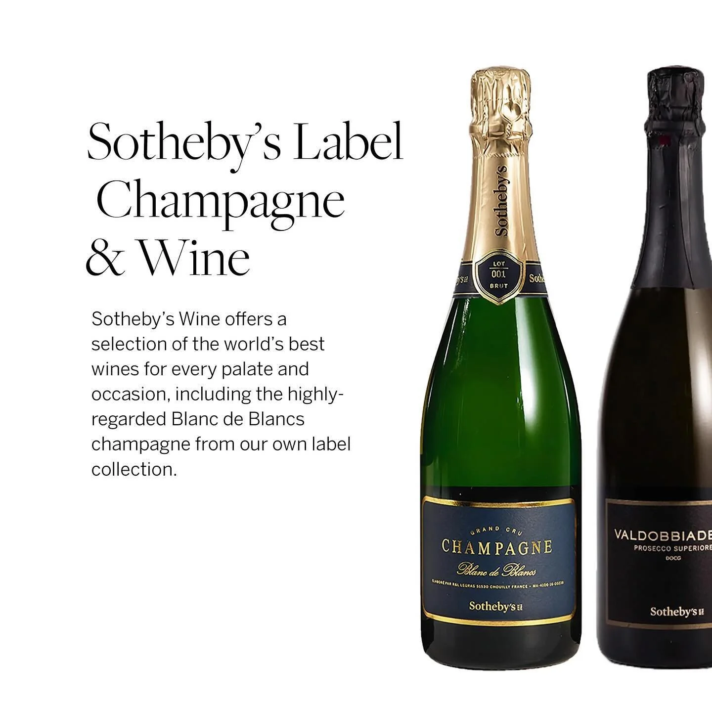 Raise your glass to timeless elegance 🍾✨ Sotheby&rsquo;s Label Champagne &amp; Wine brings you the finest selections, including the prestigious Blanc de Blancs&mdash;crafted for every occasion worth celebrating. Cheers to luxury, refined taste, and 