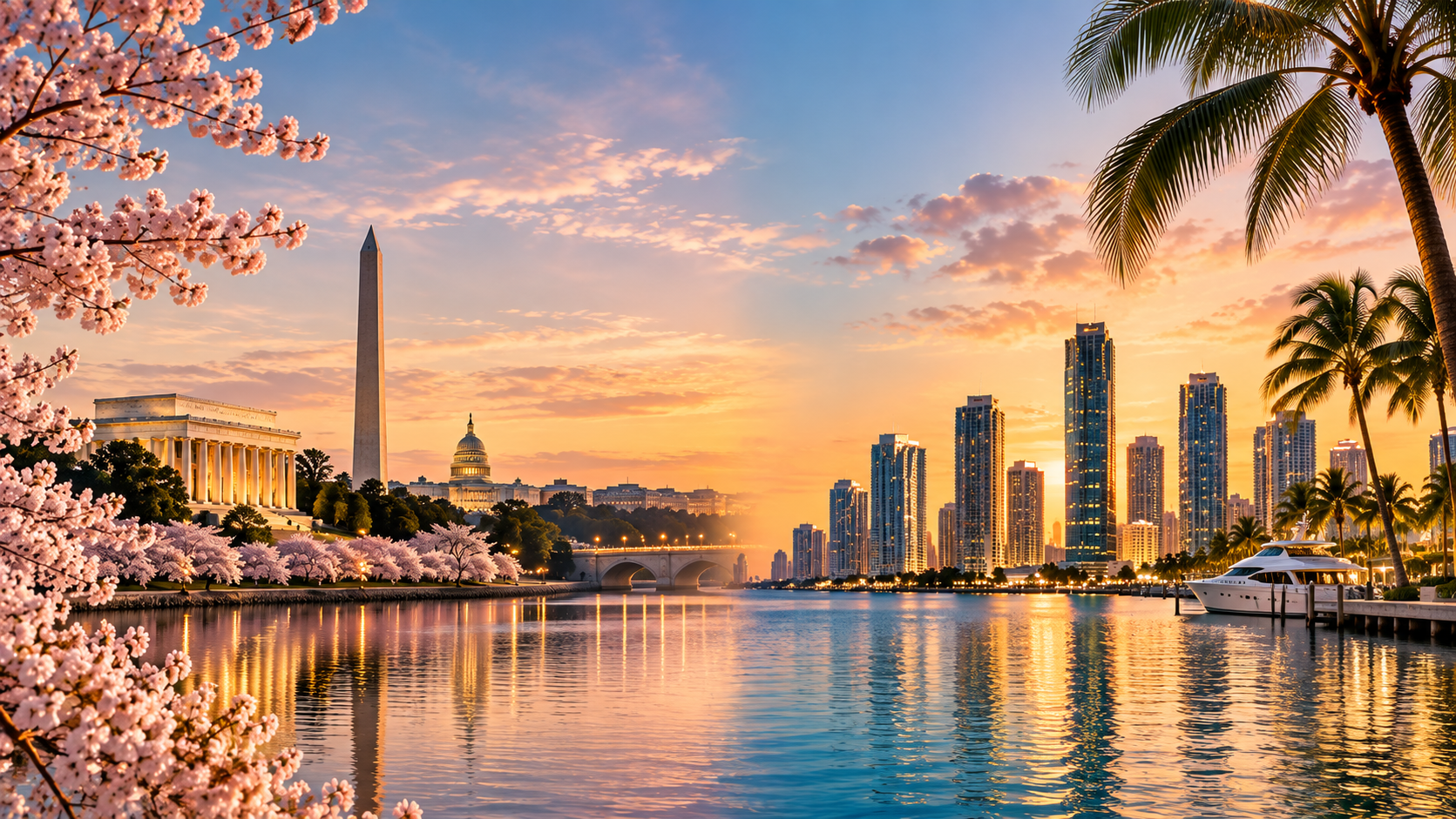 Golden-Hour Washington–Miami Panorama.png