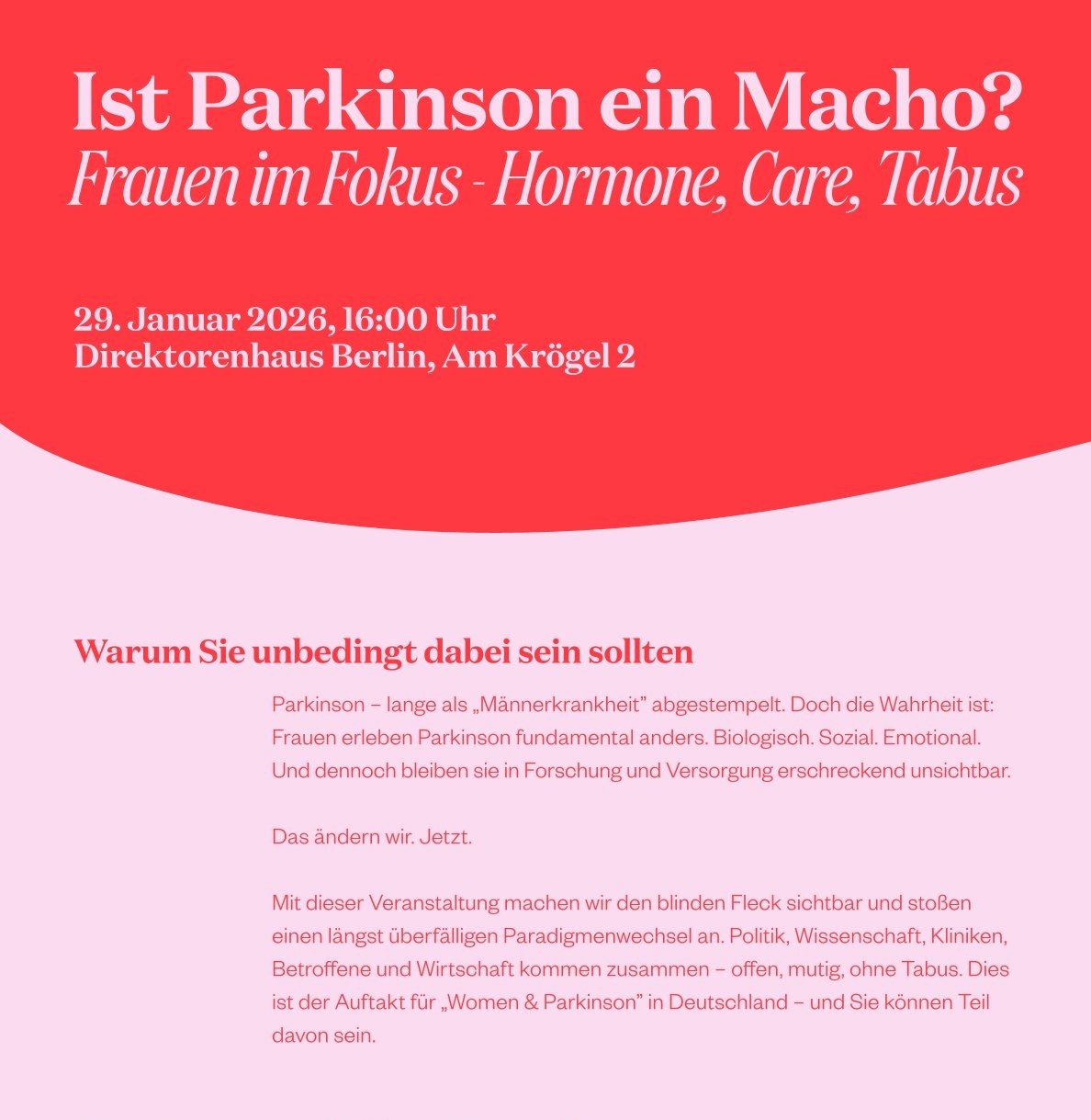 Ist Parkinson ein Macho? Frauen im Fokus - Hormone, Care, Tabus