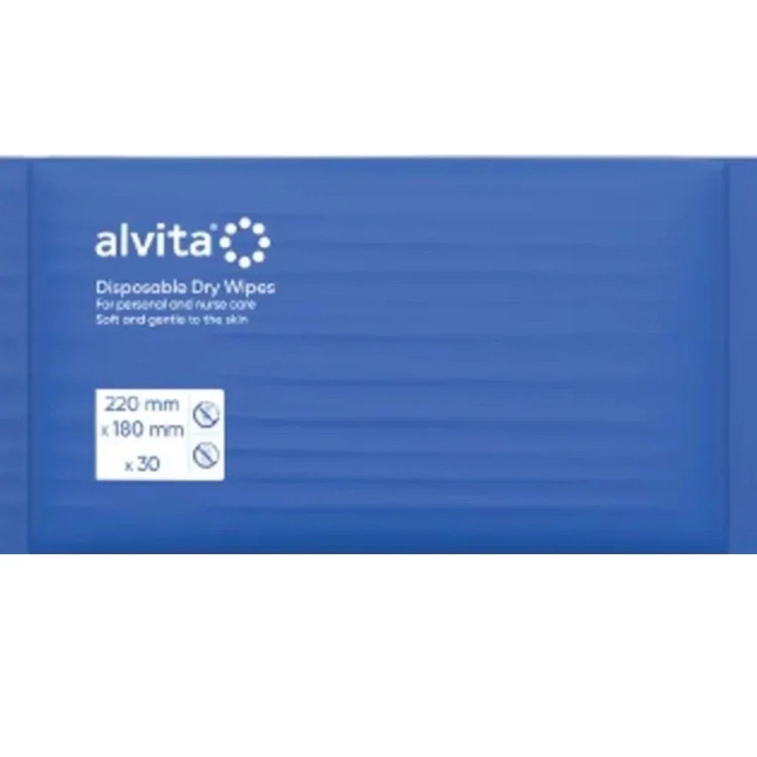 Alvita Disposable Dry Wipes — 3 Packs of 30 wipes