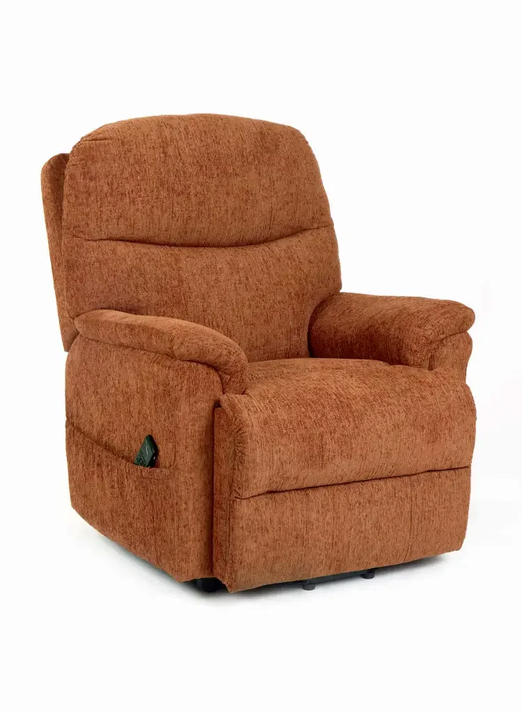 Careco Maddox Riser Recliner with Heat and Massage - Auburn