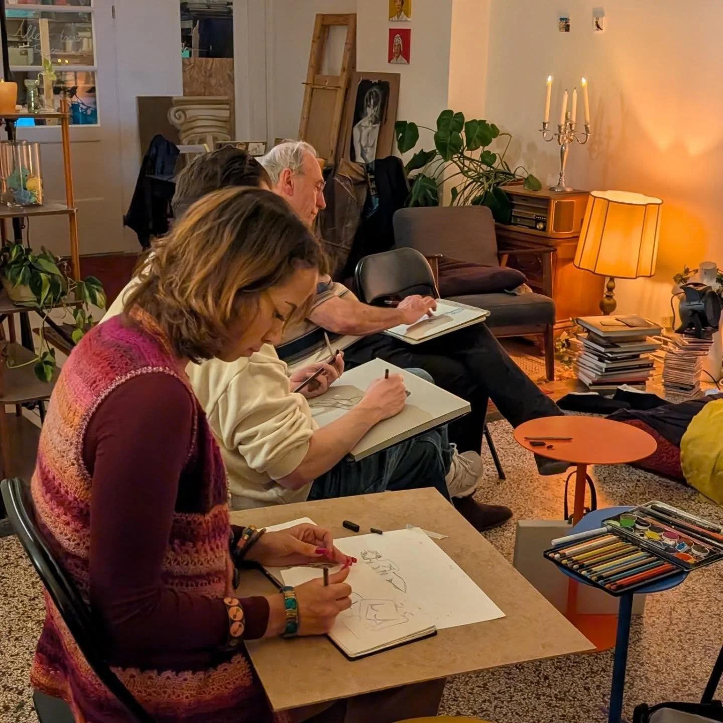 Vanavond zijn er weer geweldige dingen gemaakt! Dank voor de gezelligheid en ons lieve model Elsa🧡