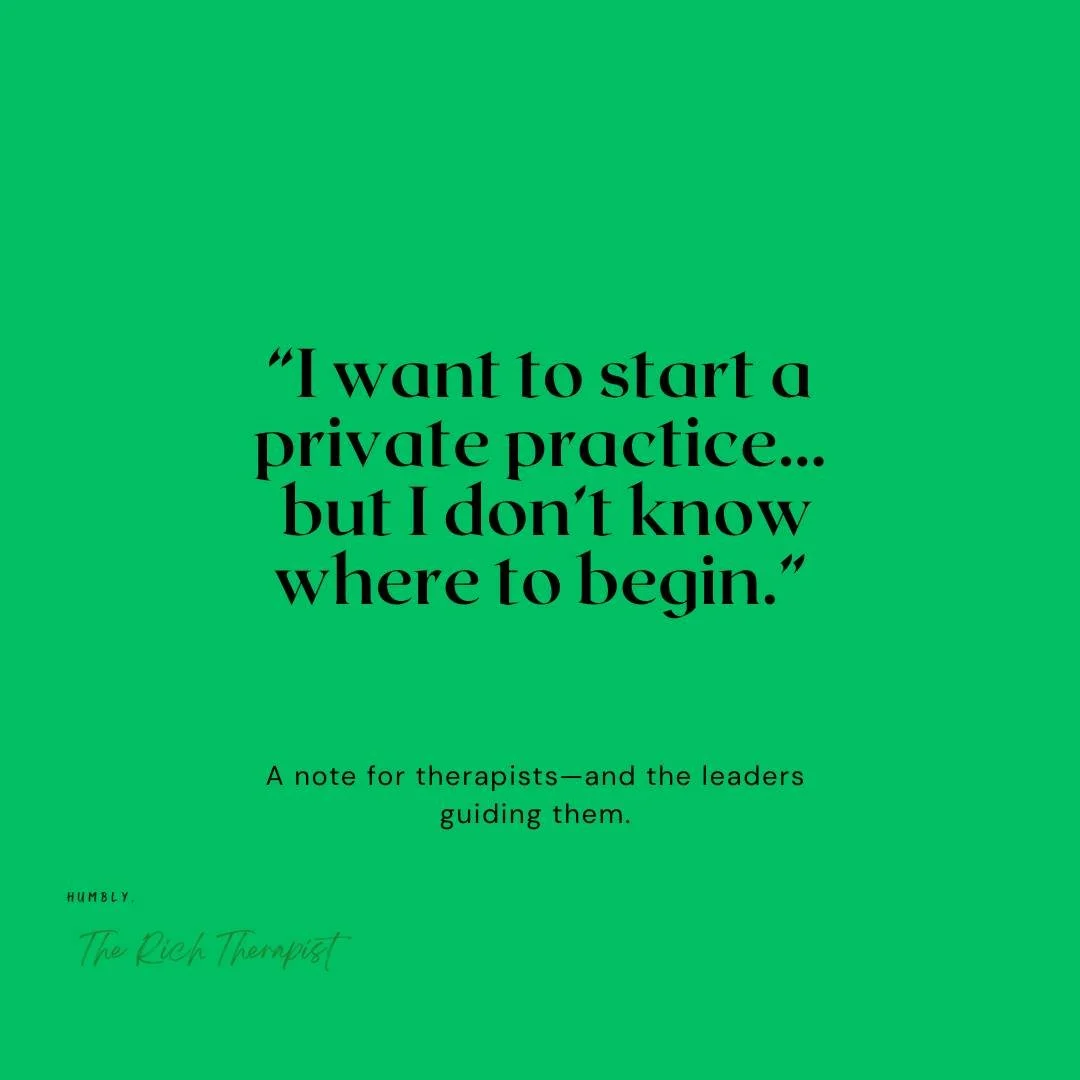 &ldquo;I want to start a private practice&hellip; but I don&rsquo;t know where to begin.&rdquo;

I hear this all the time &mdash; and if you&rsquo;ve ever thought that, you&rsquo;re not alone.

Starting a private practice can feel overwhelming.
Espec