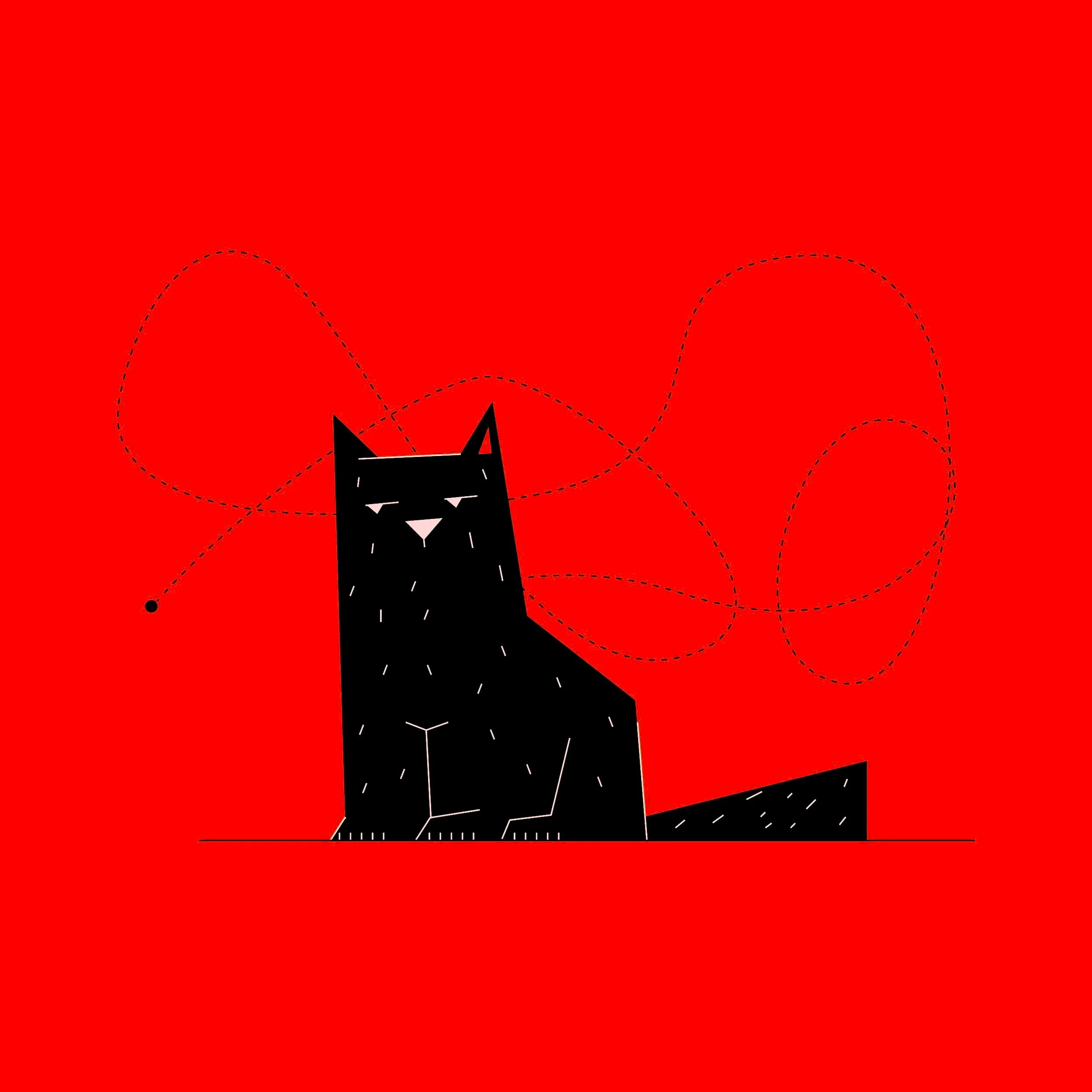 Abstract visual reinforcing creative form and strategic function of brand consulting.