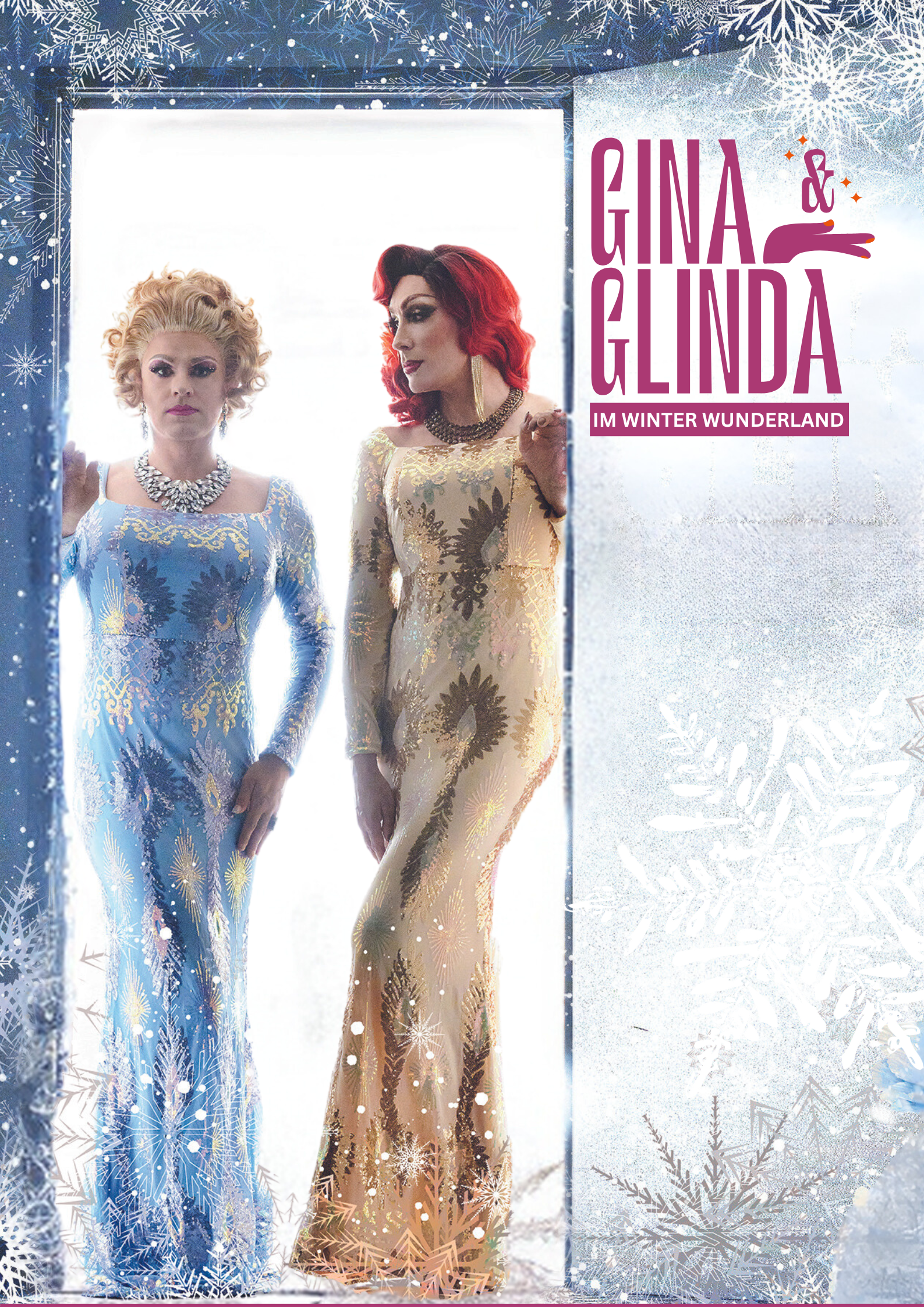 Zwei Dragqueens im Eis