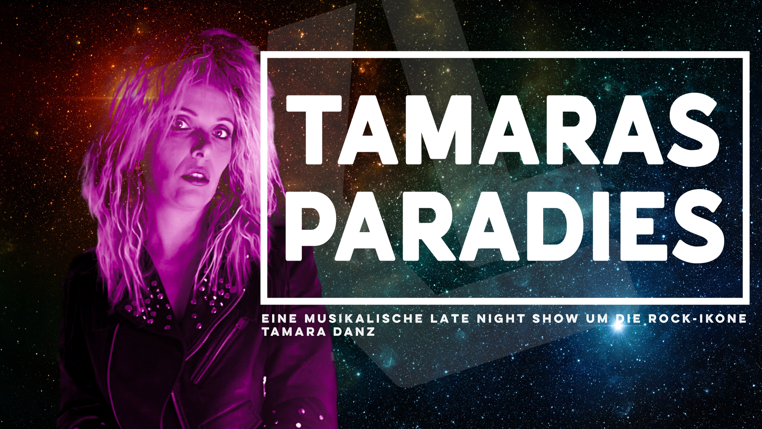 Tamara Danz vor einem Sternenhimmel