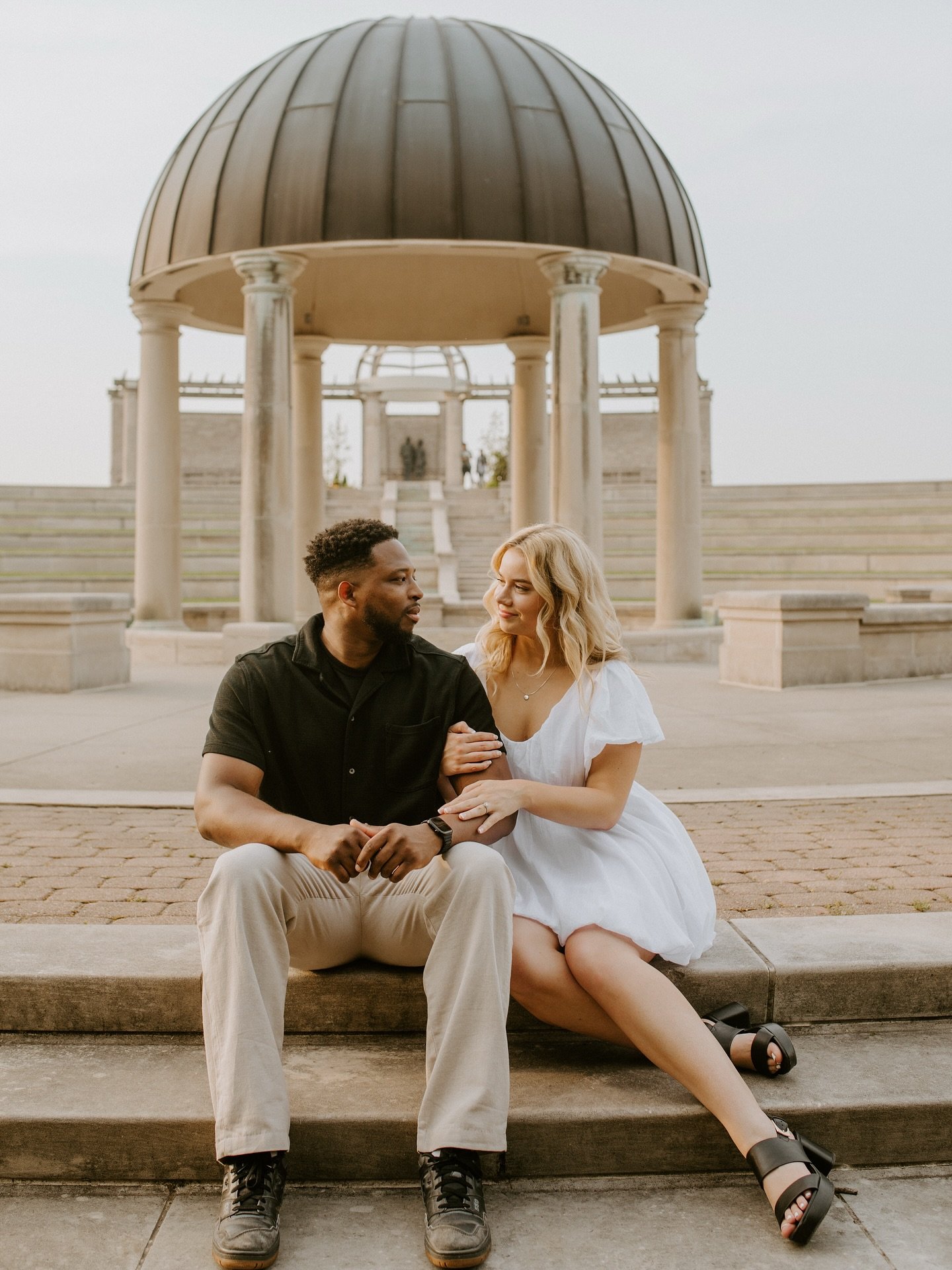 Engagement season has been in full swing over here 🌞 We had a gorgeous summer night with the most adorable pair, Mackenzie &amp; Brian. Can not wait to celebrate with them next year!