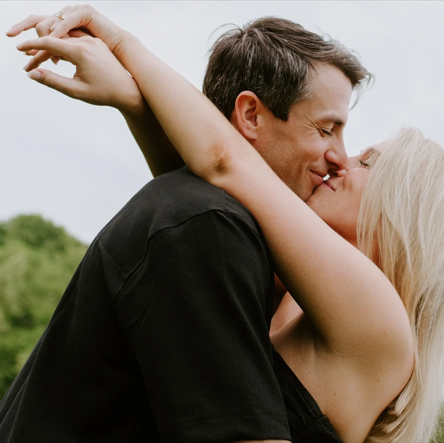 Permanent grins when they are together. Can not wait for Kelsey &amp; Tony&rsquo;s day 🥲❤️