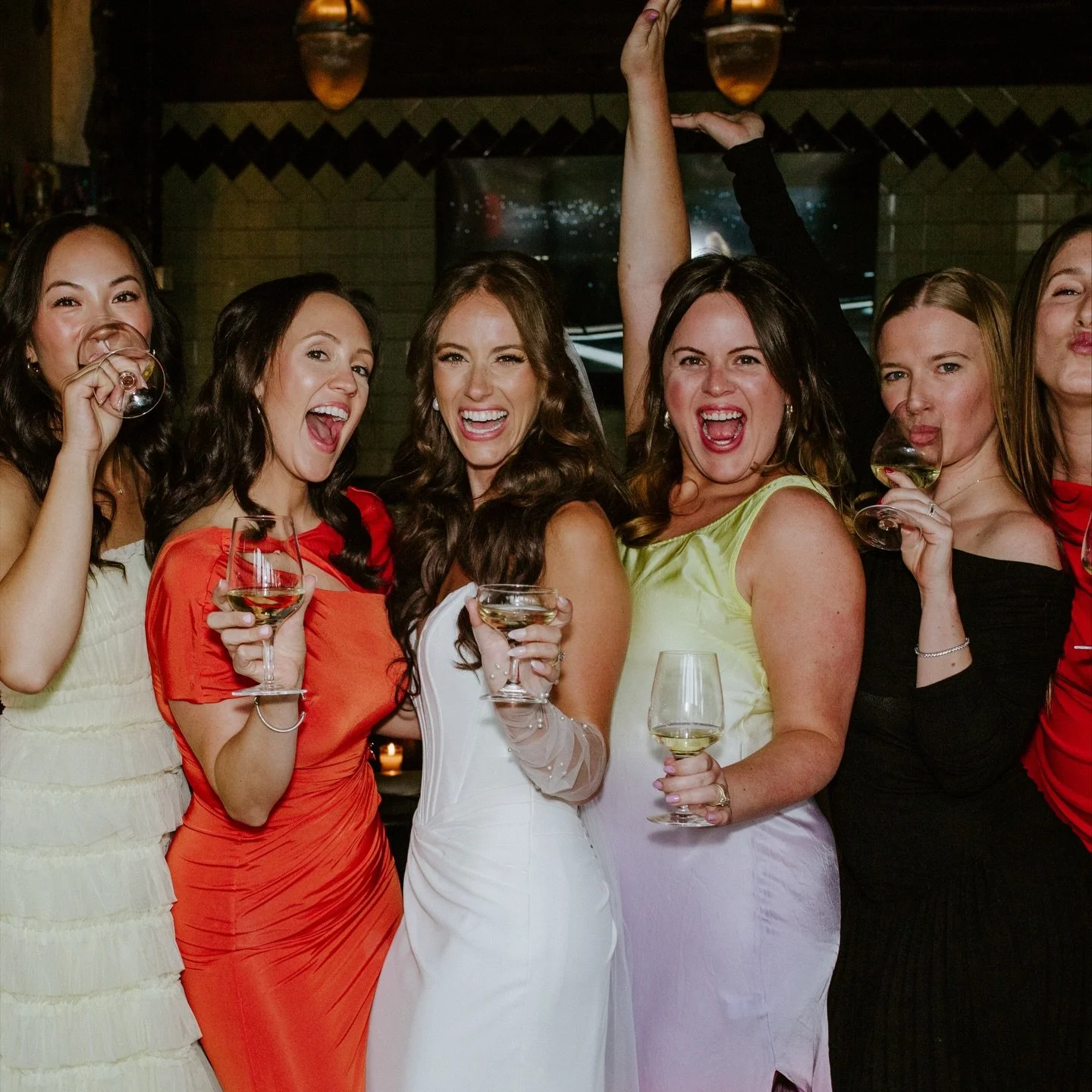 YOUR WEDDING SHOULD BE FUN !!!!!! These two had a pre ceremony cocktail hour, amazing live jazz, oysters for all, champagne flowing for days, and guests brought the energy in the most colorful outfits. They created a day that felt like them with thei