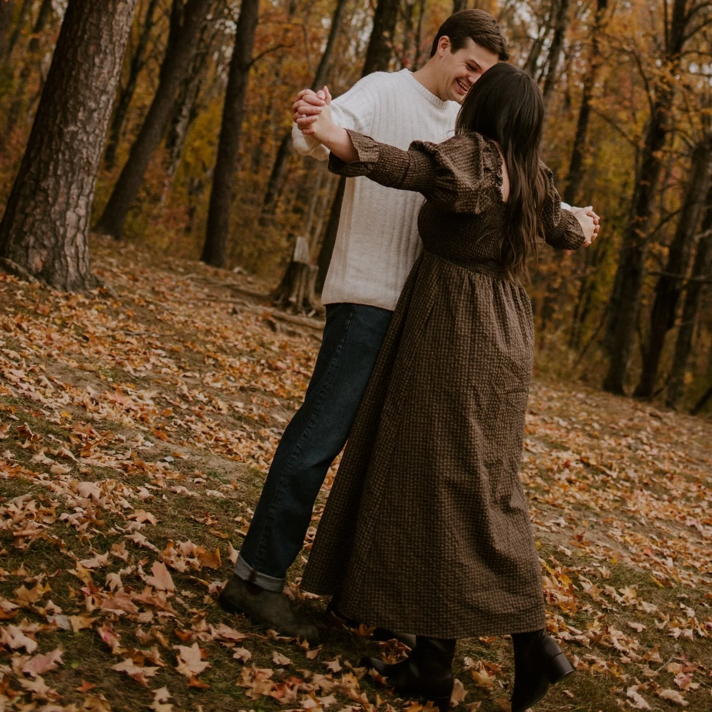 One of my favorite fall days with Adrienne &amp; Baylor 🫶🏼 Soooo so so excited for their backyard wedding this May.