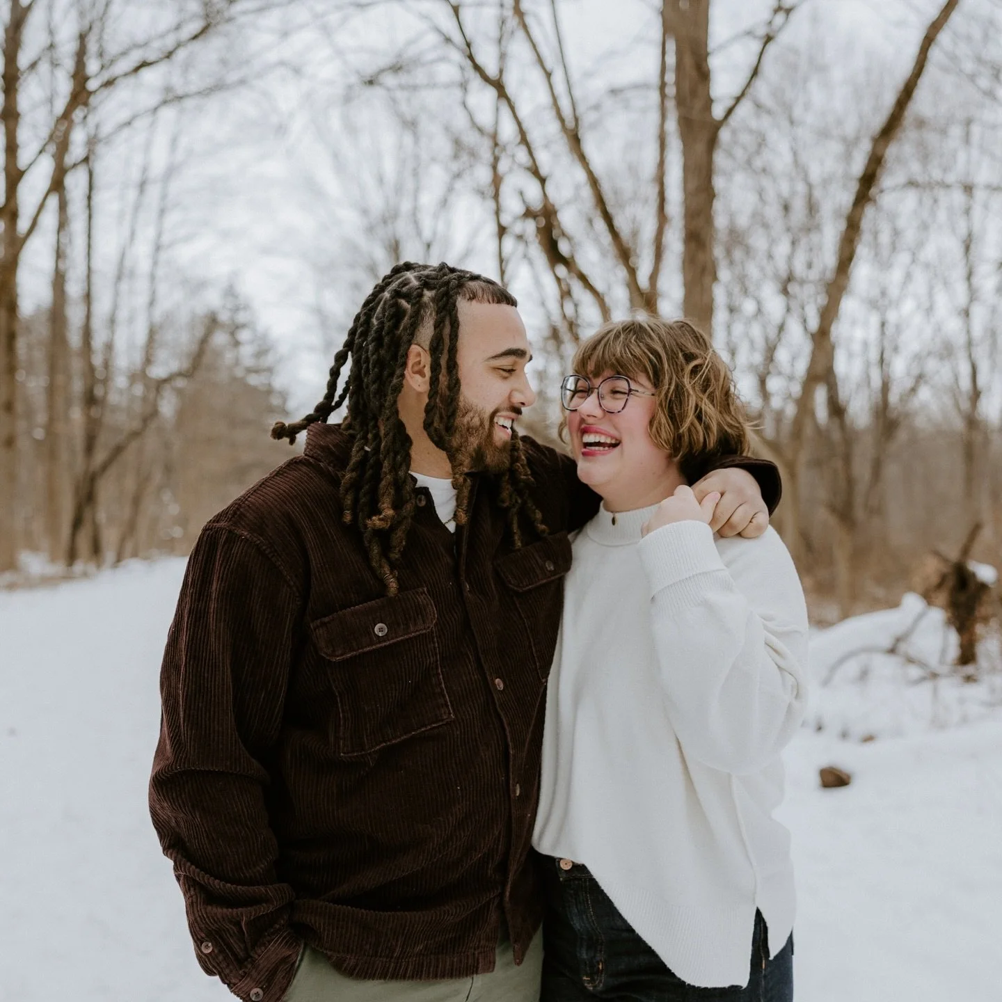 The perfect snow day with Bayley &amp; Cain to celebrate their engagement ❣️