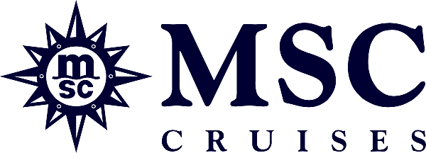 MSC Cruises logo featuring a stylized compass with 'MSC' inside and the word 'Cruises' below.