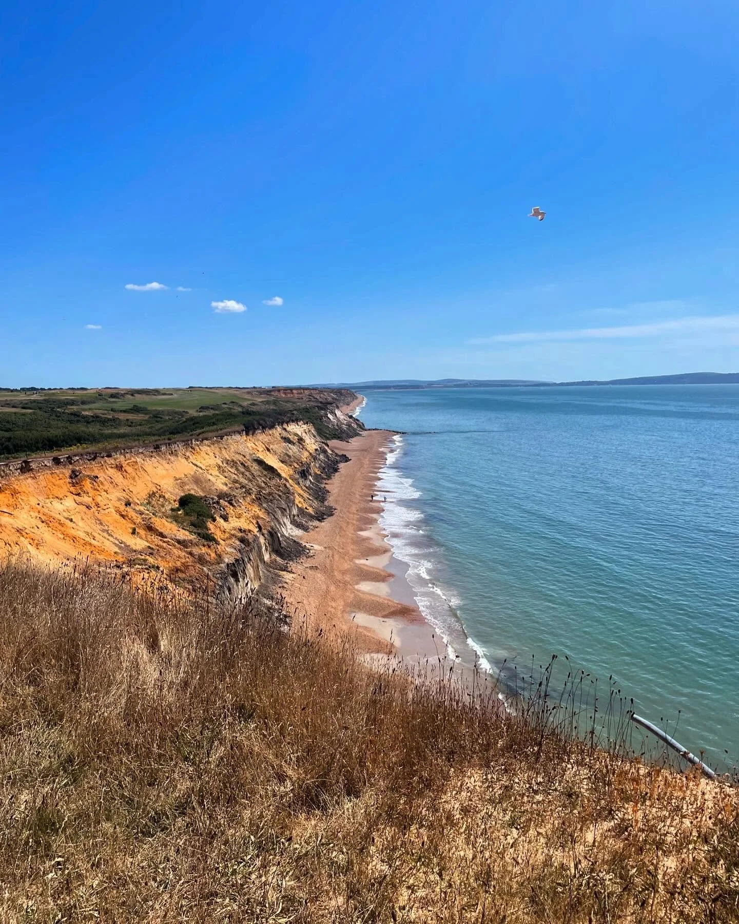 Solo camp walk #2 12k of pure bliss. Going for a swim and then finding a coastal path to take me from Barton on Sea to Keyhaven Marshes with nothing but myself, sunshine&hellip;and chips and beer ☀️🏕️ 

#camping #solocamping #walking #coastal #newfo