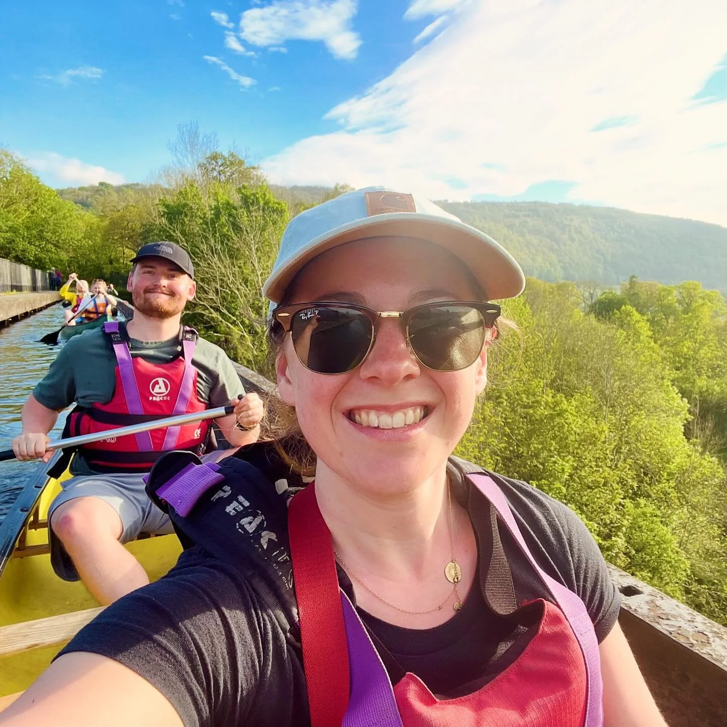 Canoe and hike adventures - May 2024

Scared of heights, but would 10/10 recommend going across this aqueduct (highest in the world and finished in 1805 😯). Hikes around Llangollen are incredible 🫶

#hiking #welshcountryside #wales #canoe #aqueduct