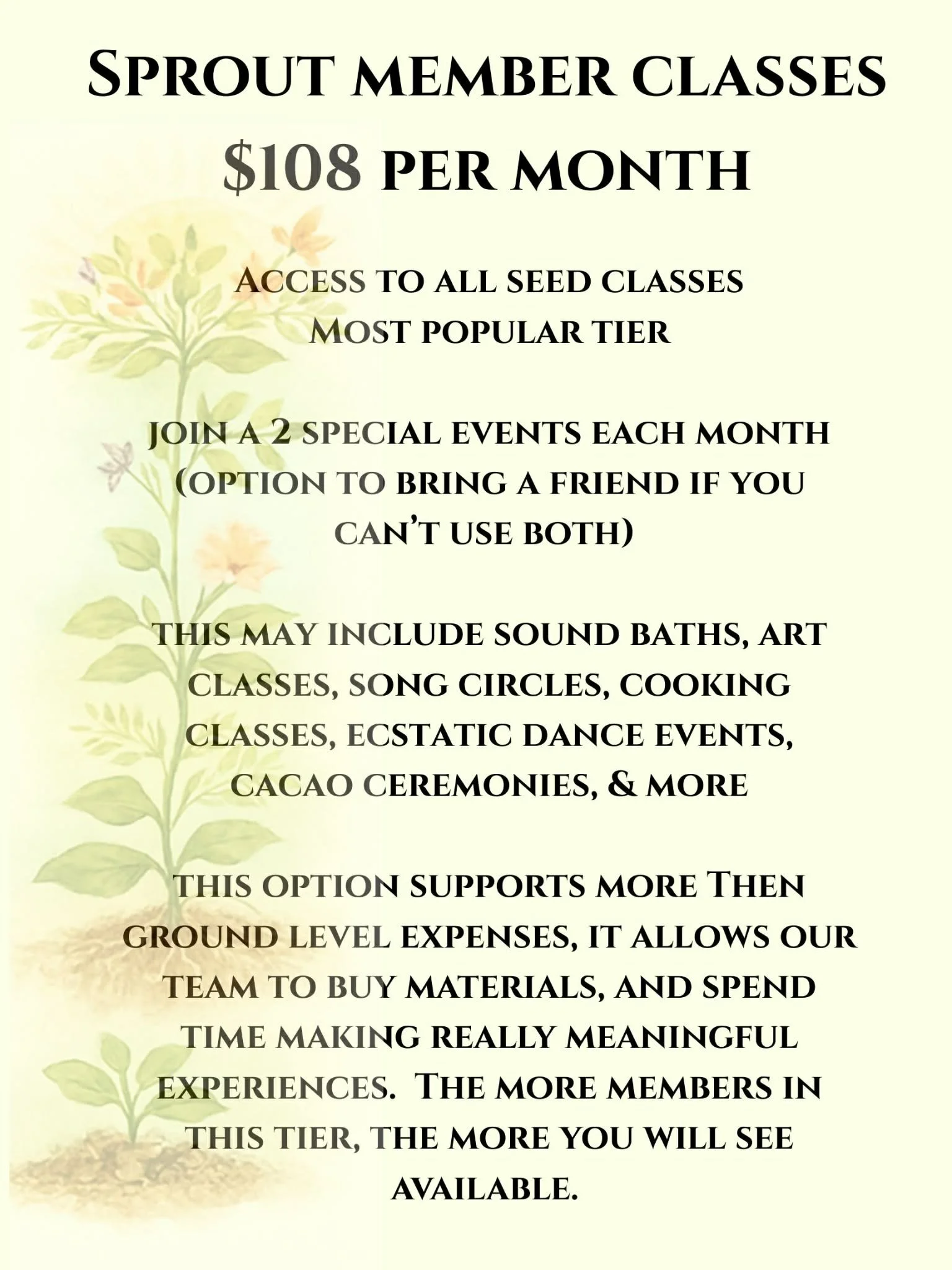Sprout Membership