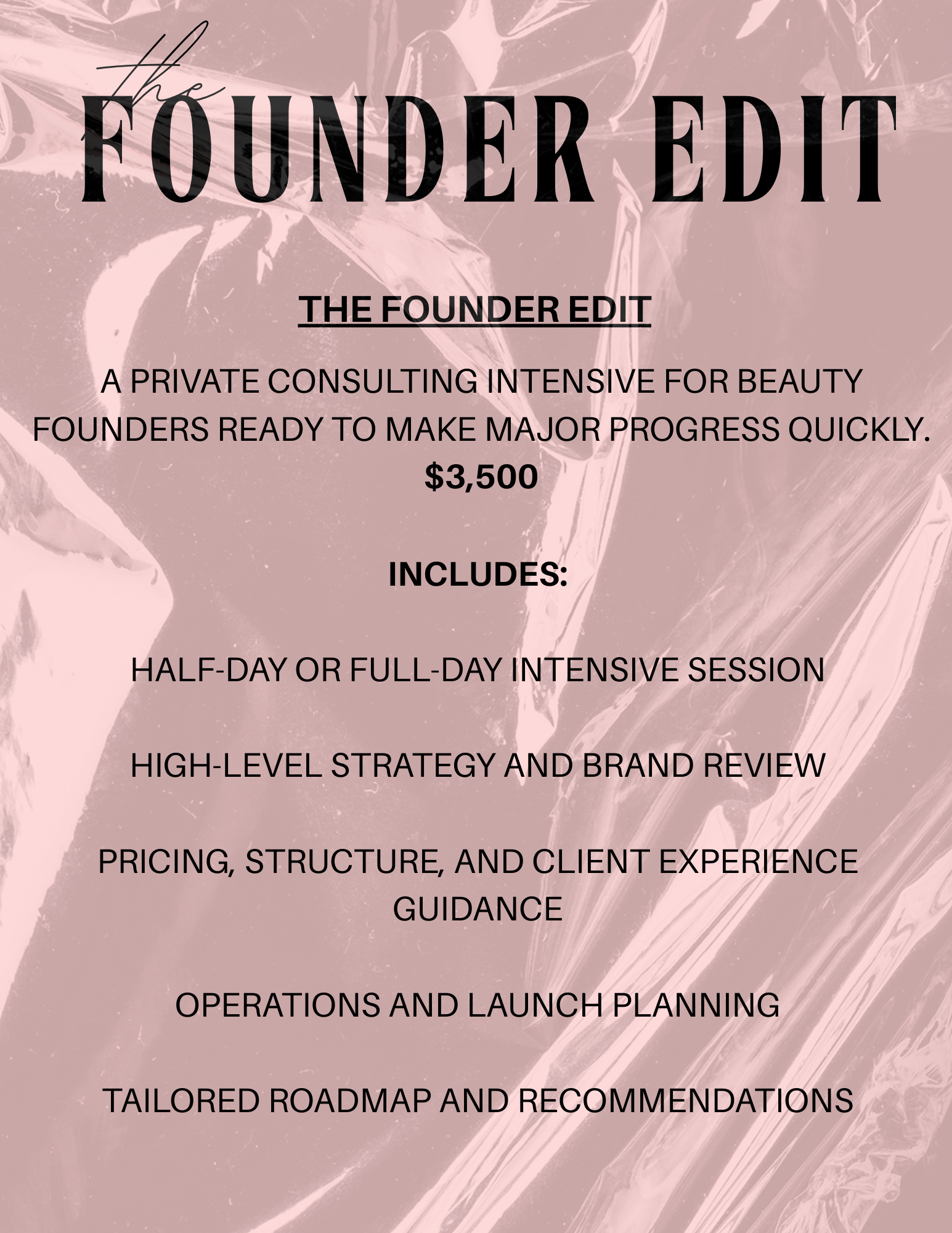 The Founder Edit