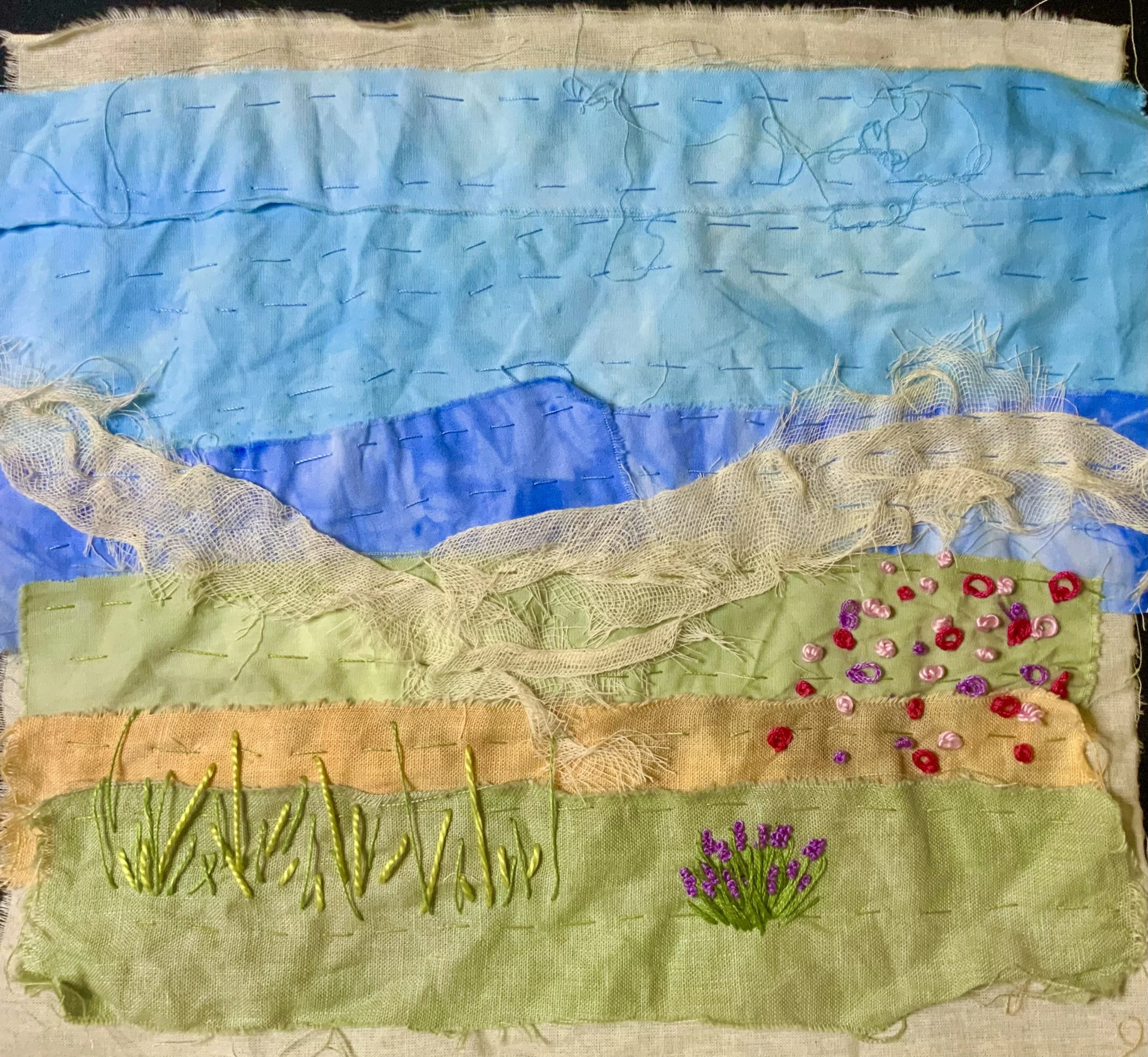 Scrap Fabric Meadow Workshop