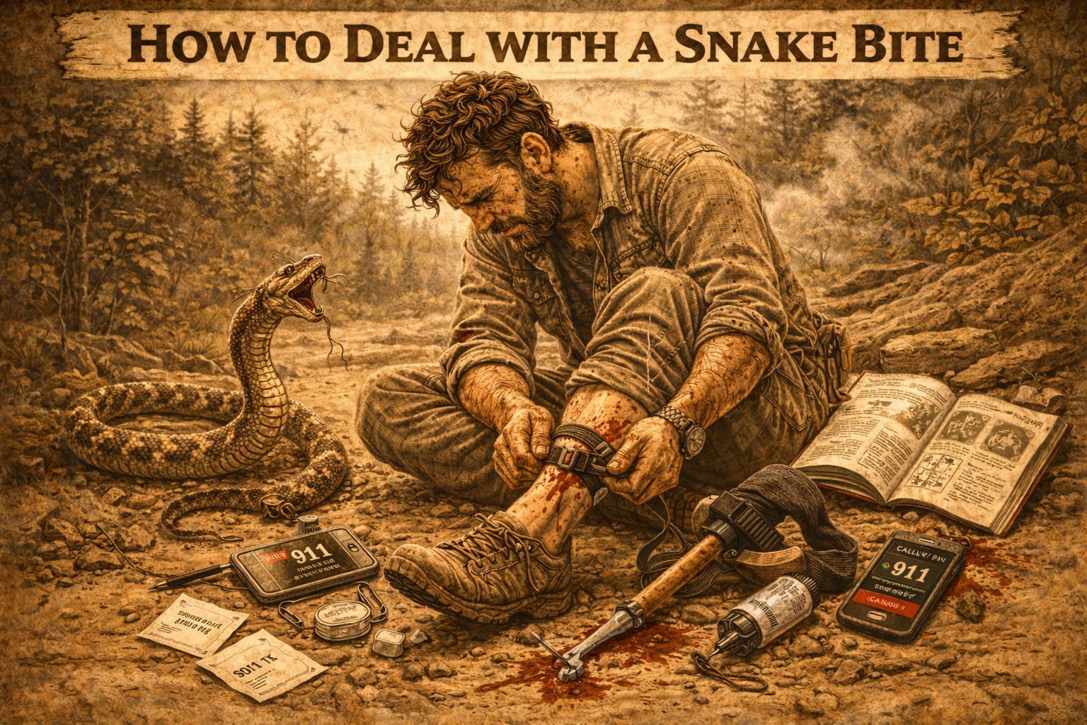 How to Deal With a Snake Bite: Skill 47