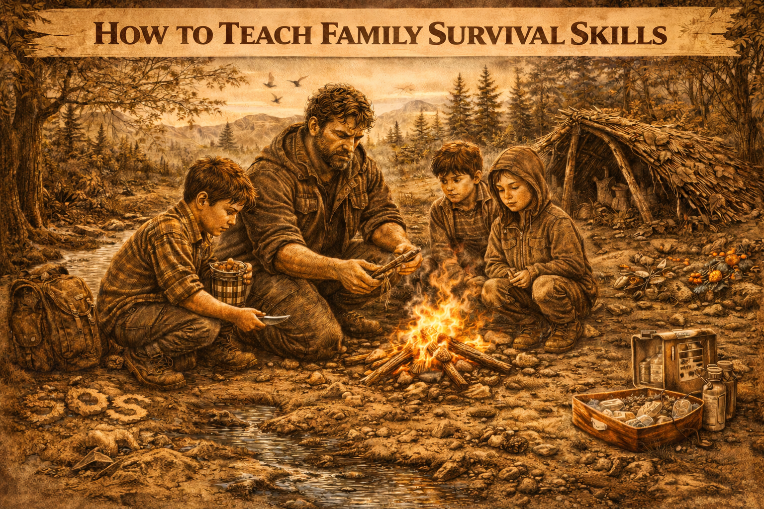 skill 32: How to teach family survival skills…