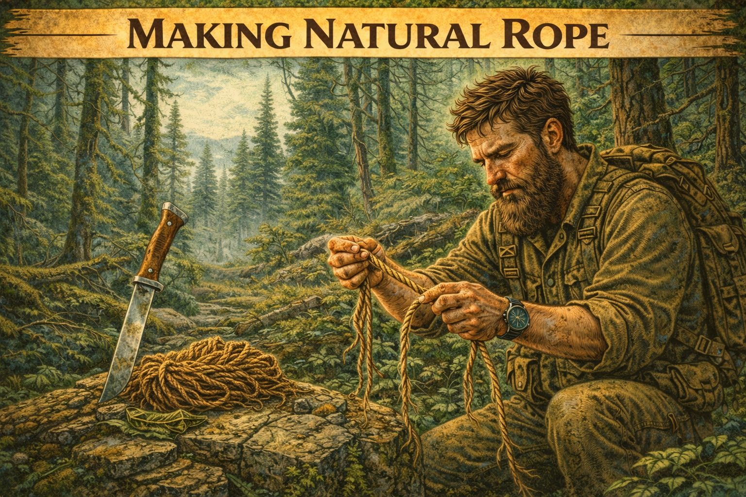 How to Make Natural Rope…: Skill 14