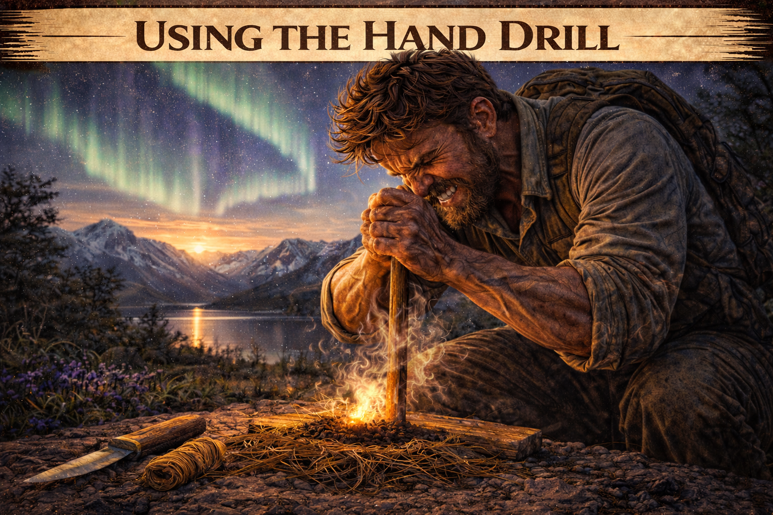 Creating a Hand Drill Fire: Skill 3