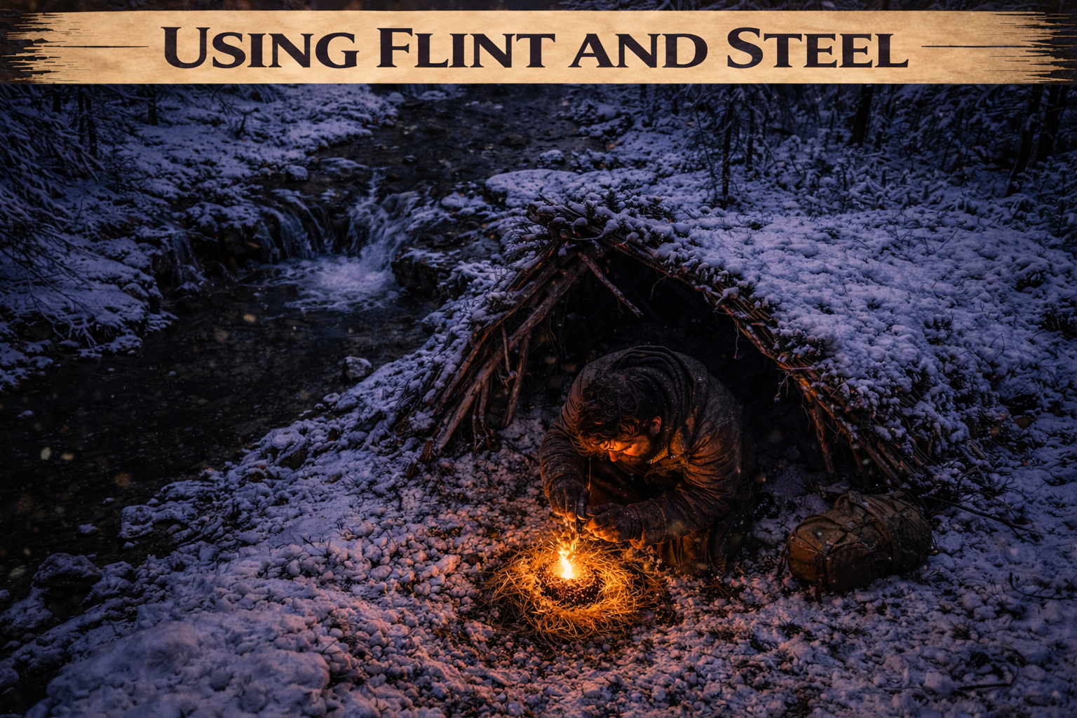 Using Flint and Steel: Skill 6