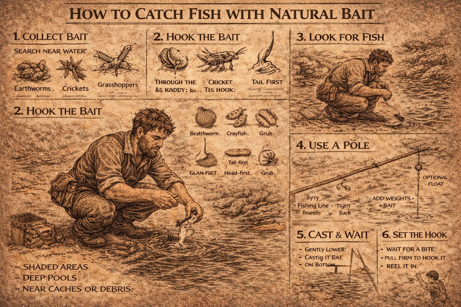 catching fish without a fishing rod in survival