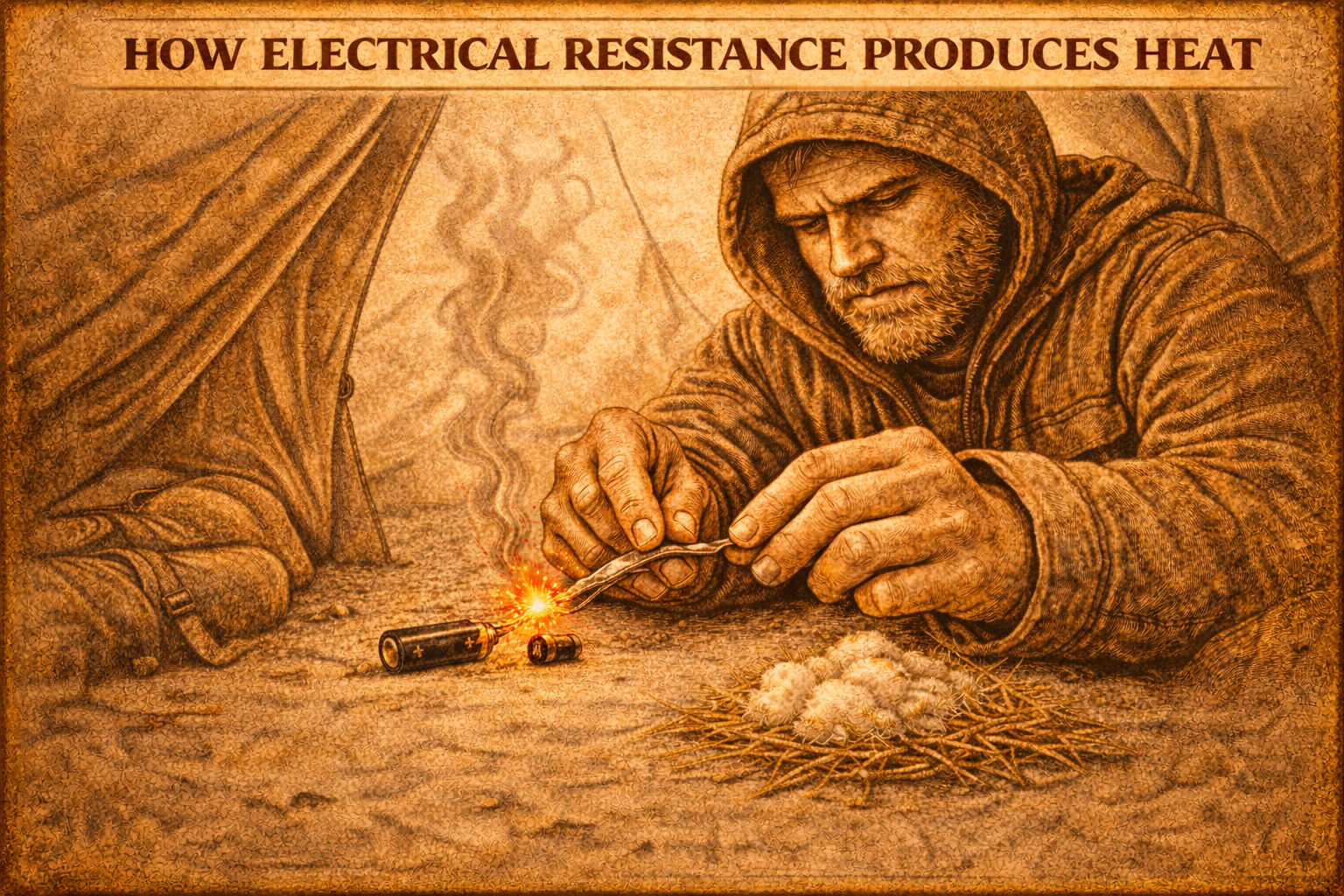 How to Start Fire With Foil & Battery: Skill 60