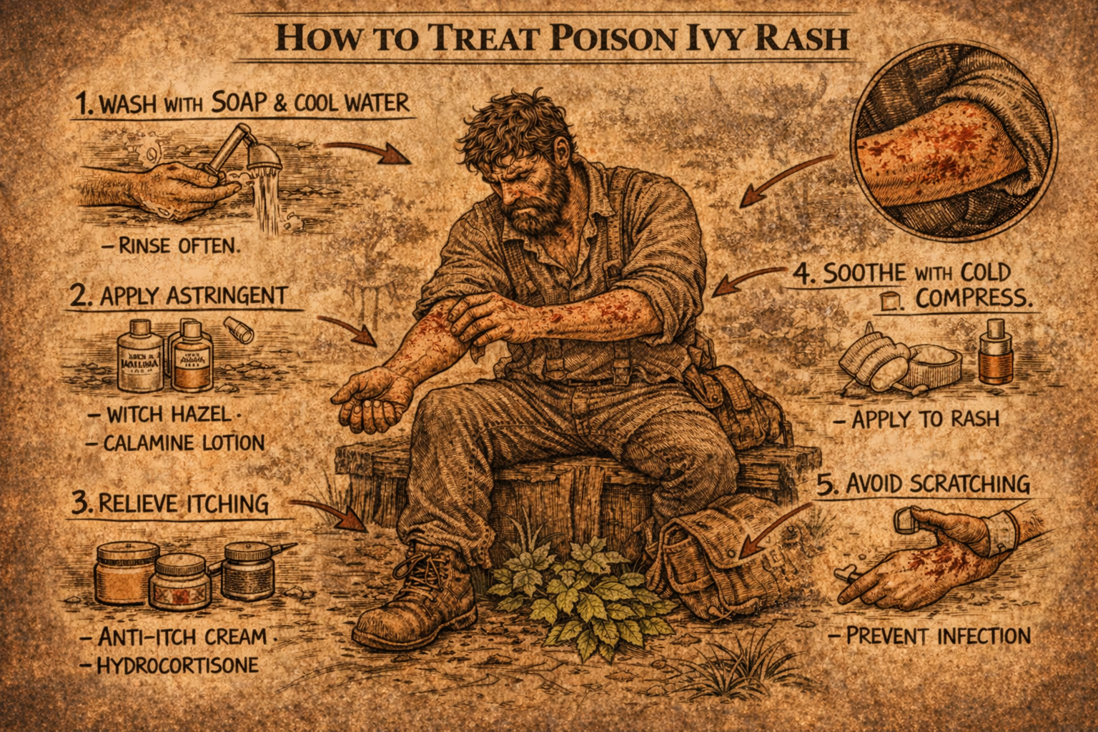 identifying poisonous plants in the wilderness