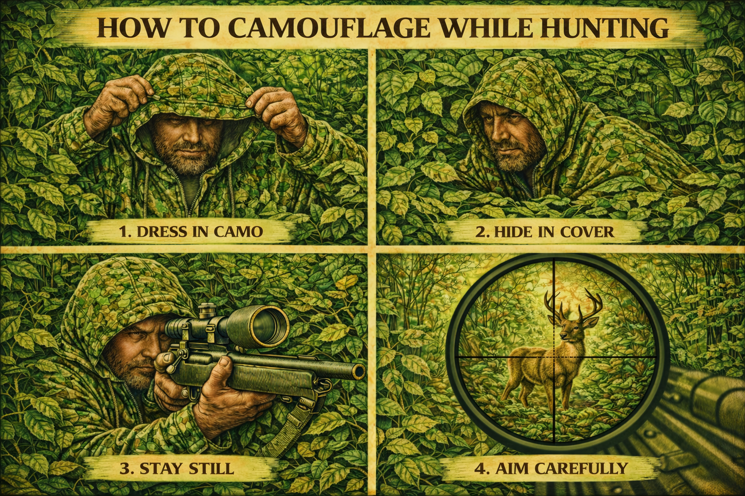 camouflage techniques used while hunting in the wild