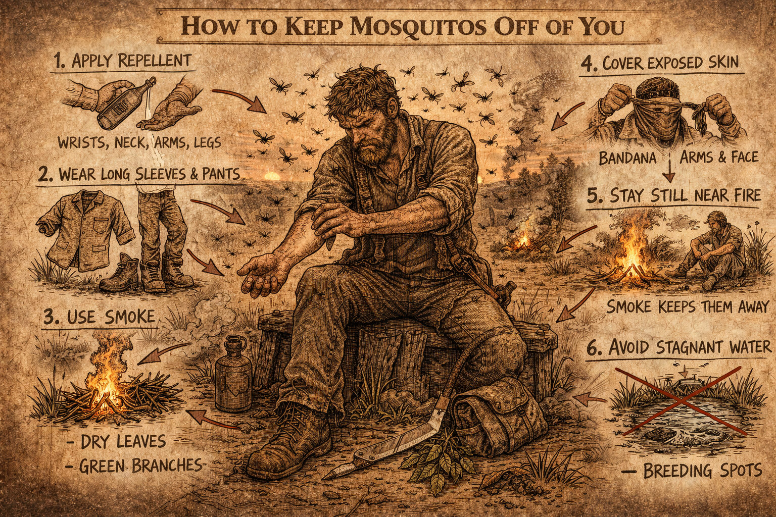 natural methods to keep mosquitoes away outdoors