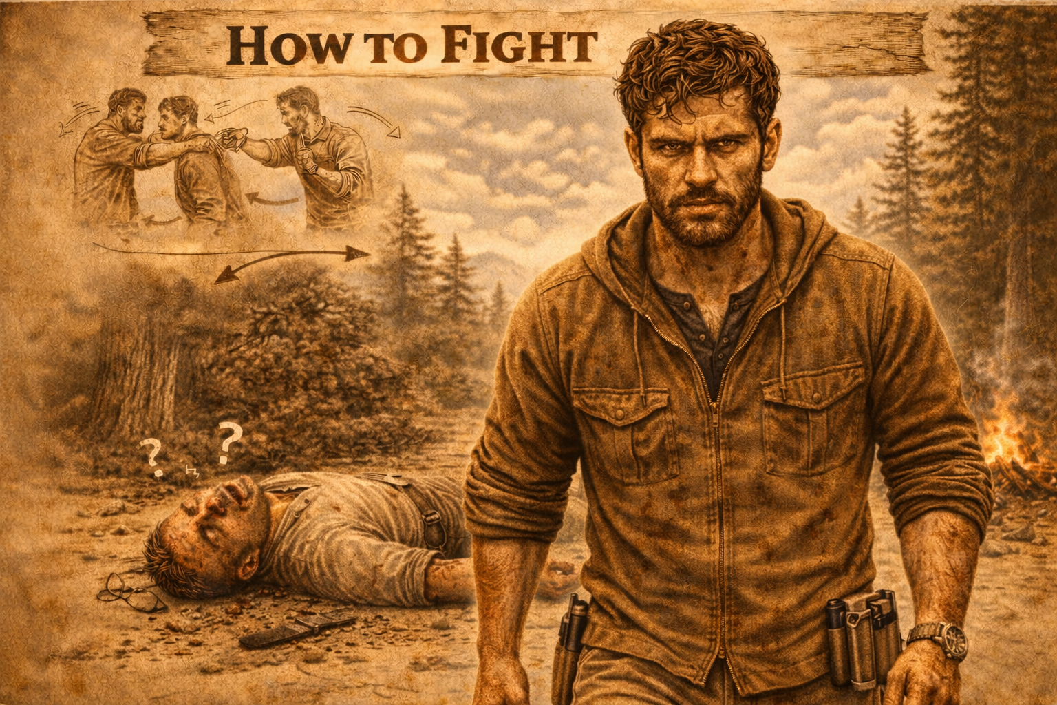 self defense techniques in a survival situation